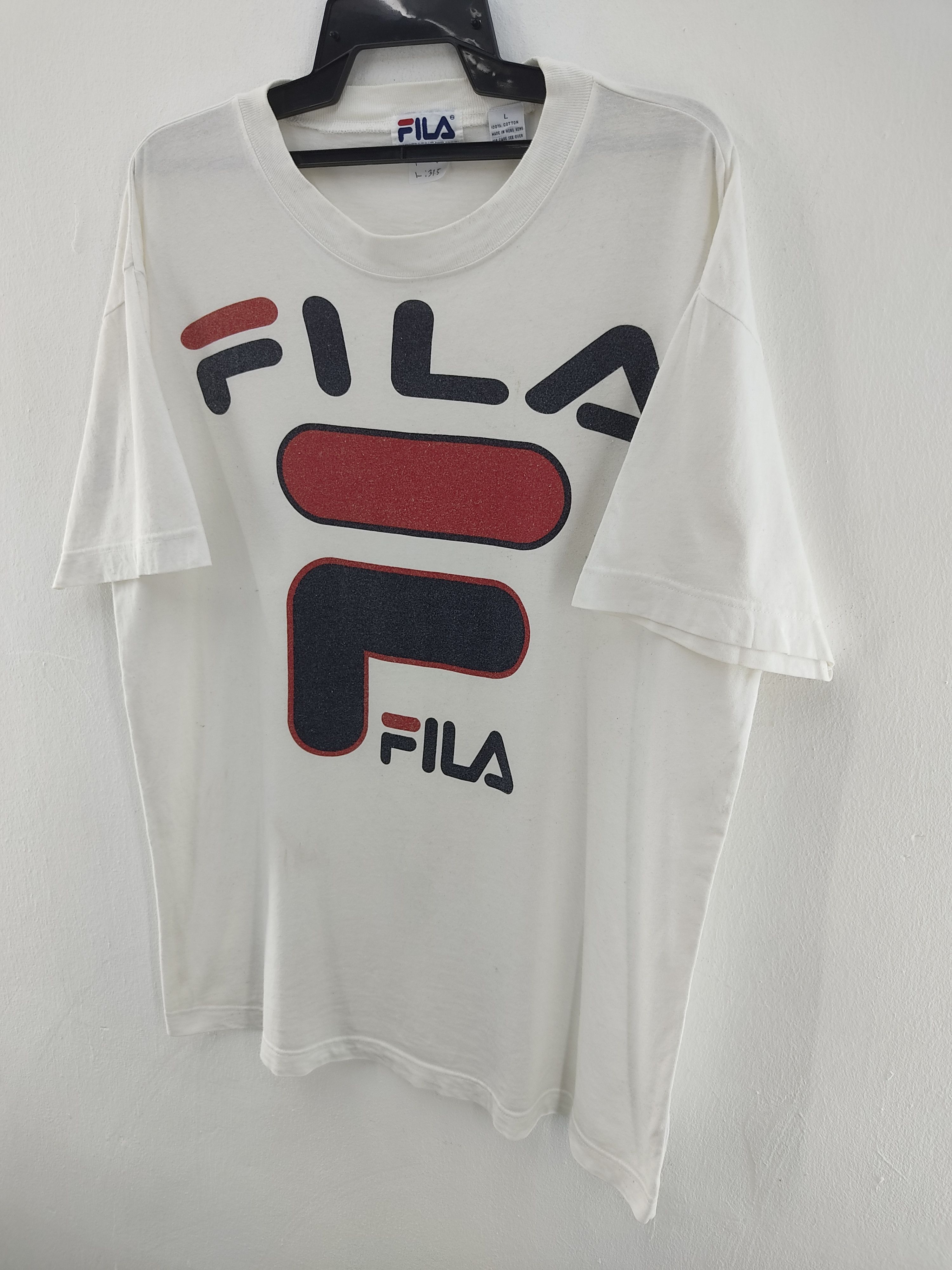 Fila Vintage 90's Fila Big Logo T-Shirt Size US XL / EU 56 / 4 - 2 Thumbnail