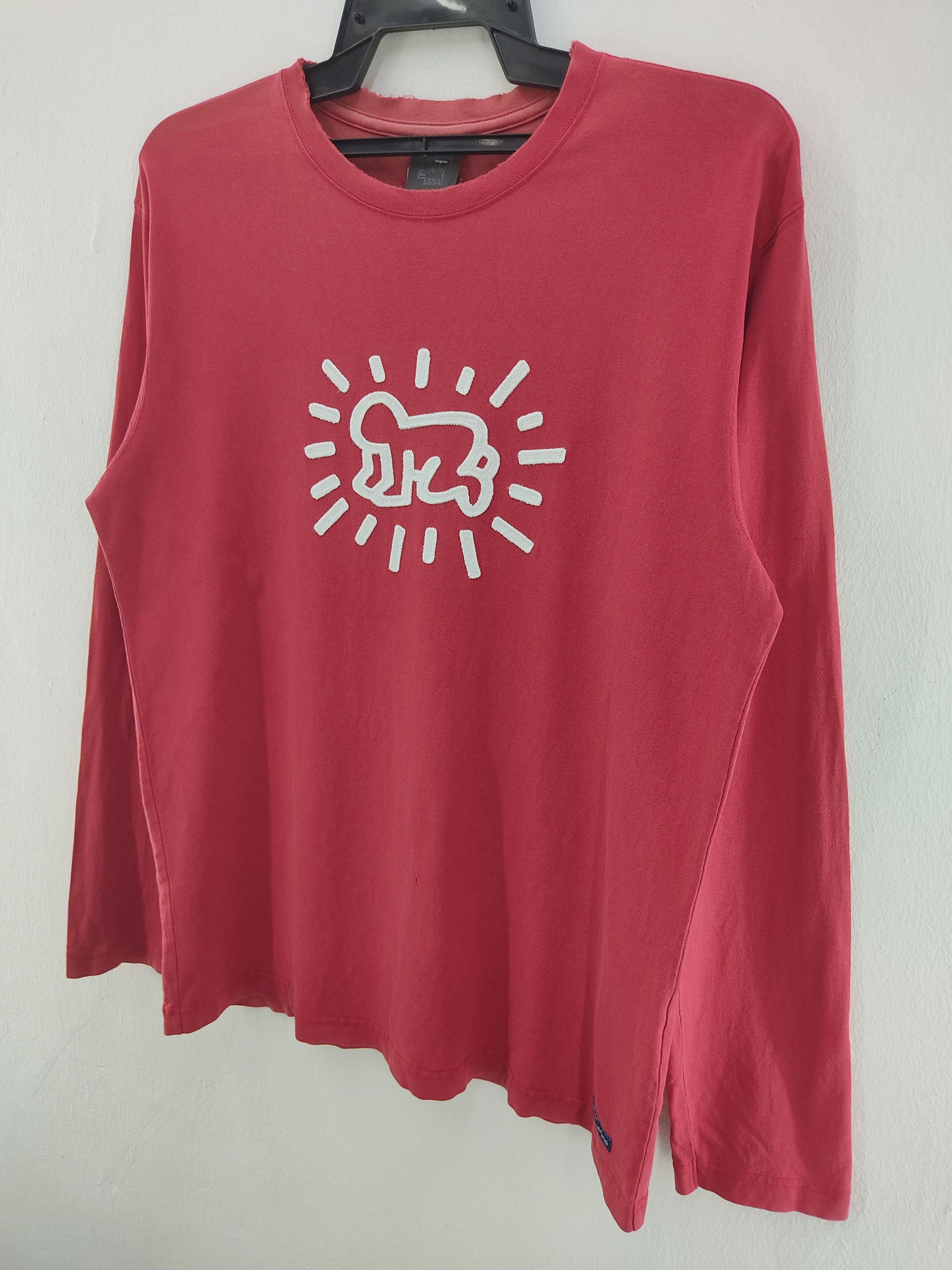 Keith Haring × Uniqlo × Vintage Vintage Y2K Keith Haring X Uniqlo Long Sleeve T-Shirt Size US M / EU 48-50 / 2 - 2 Thumbnail