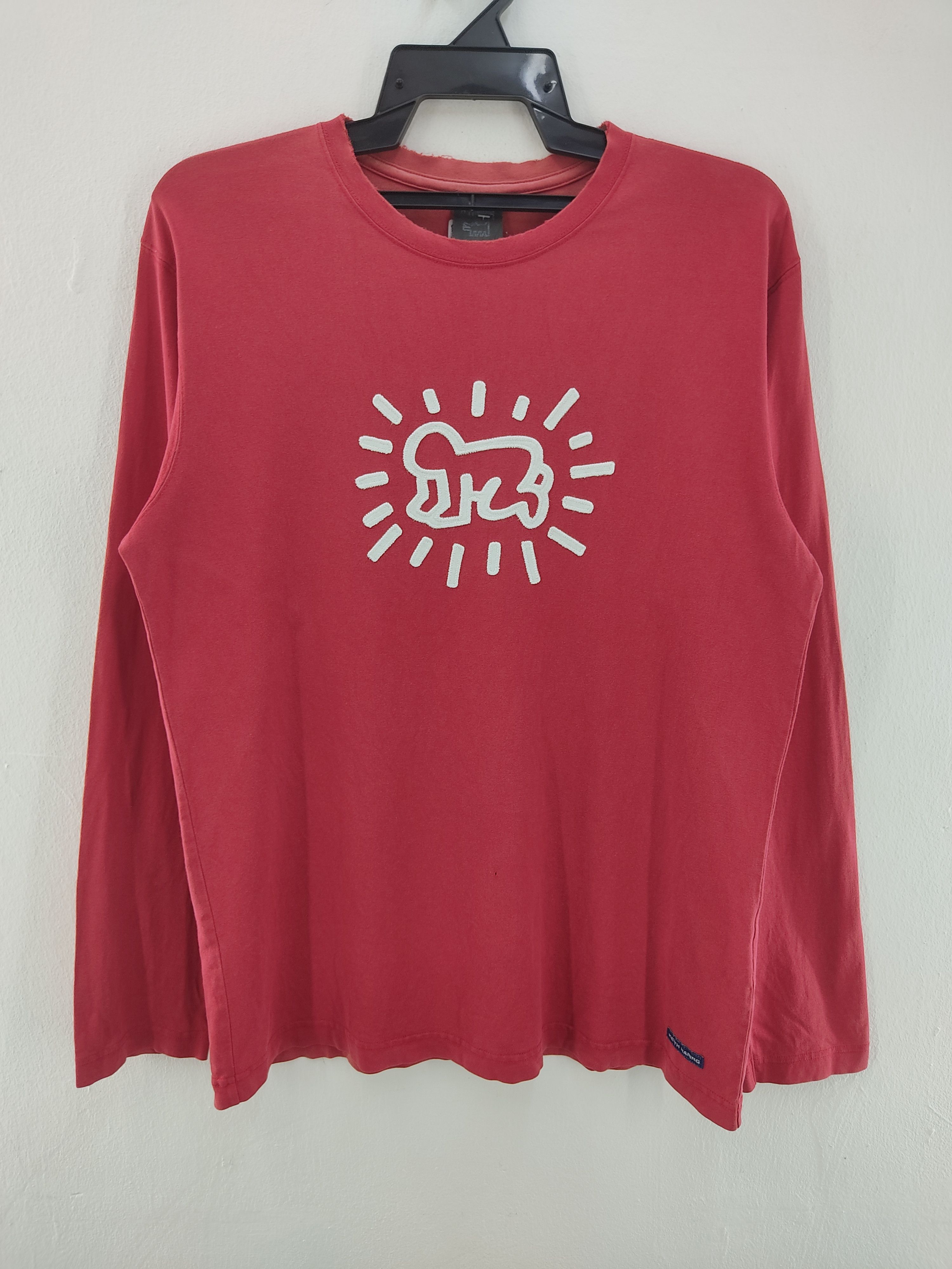 Keith Haring × Uniqlo × Vintage Vintage Y2K Keith Haring X Uniqlo Long Sleeve T-Shirt Size US M / EU 48-50 / 2 - 1 Thumbnail