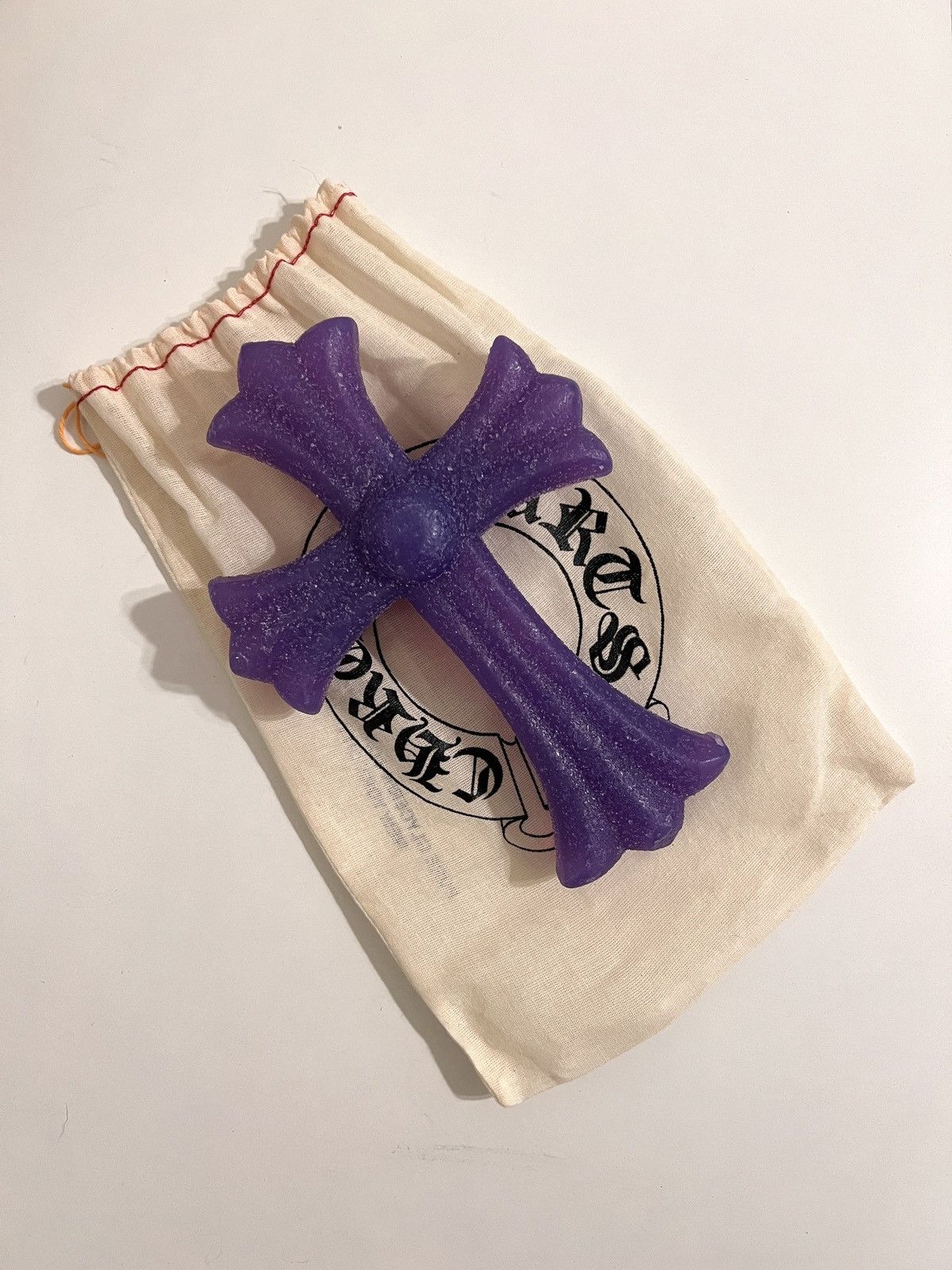 image of Chrome Hearts Large Soap Cross in Purple, Men's