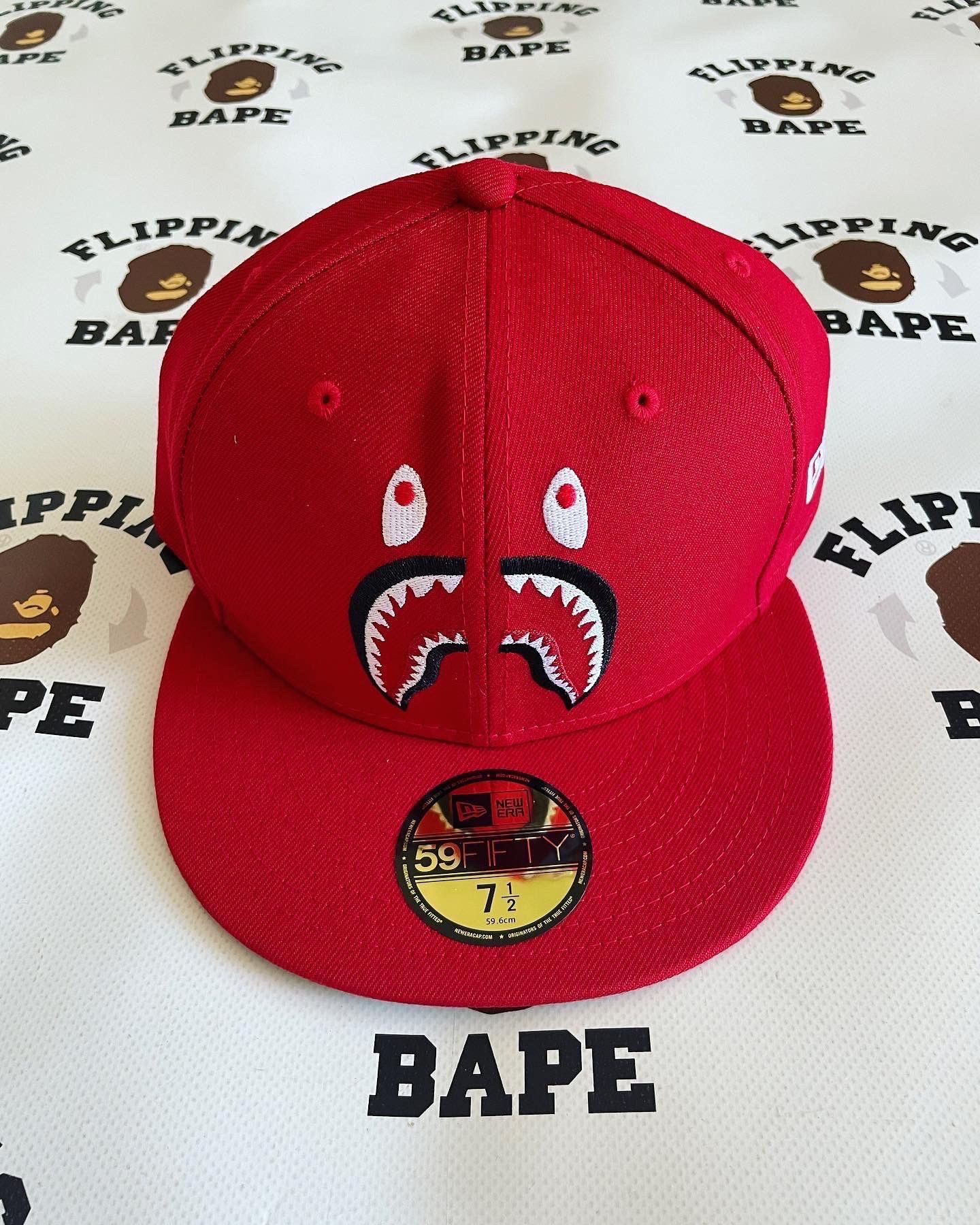 Bape BAPE SHARK NEW ERA 59FIFTY CAP - 7 1/2 | Grailed