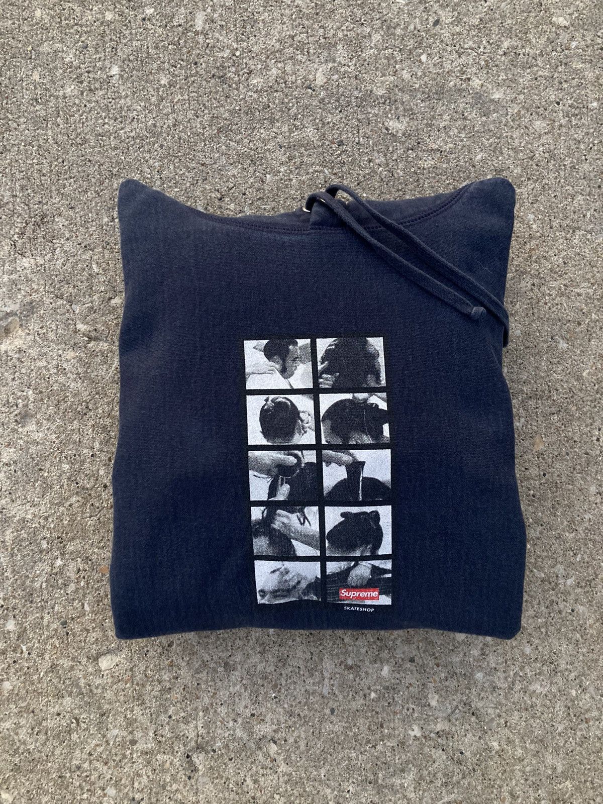 Supreme Sumo Hoodie FW16 Navy outlet