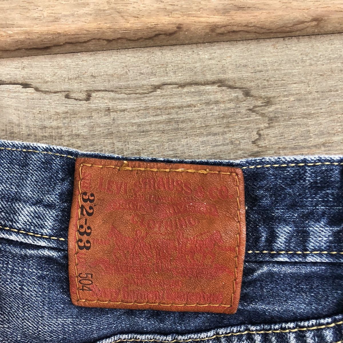 Levi's 504 Levis Strauss Blue Denim Jeans Pants #4622 Size US 31 - 15 Thumbnail