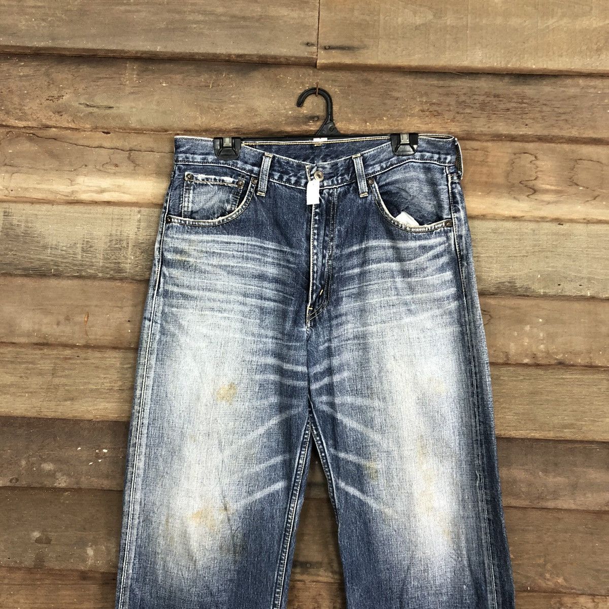 Levi's 504 Levis Strauss Blue Denim Jeans Pants #4622 Size US 31 - 2 Thumbnail