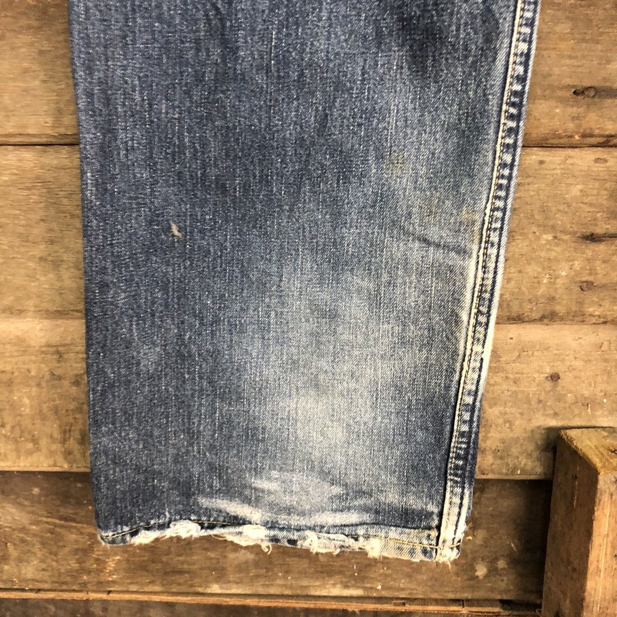 Levi's 504 Levis Strauss Blue Denim Jeans Pants #4622 Size US 31 - 13 Thumbnail