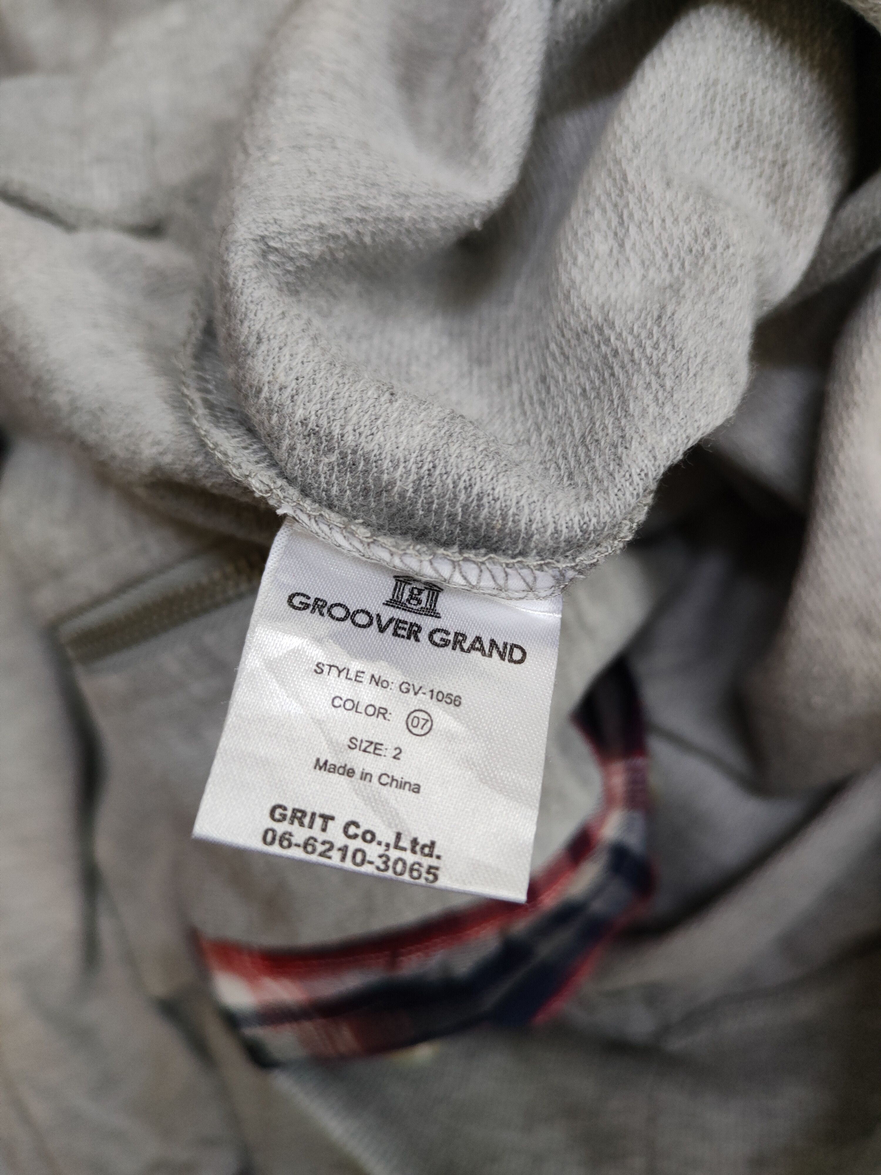City Streets × Japanese Brand Groover Grand Gray Hoodie Sweater #S594 Size US M / EU 48-50 / 2 - 13 Thumbnail
