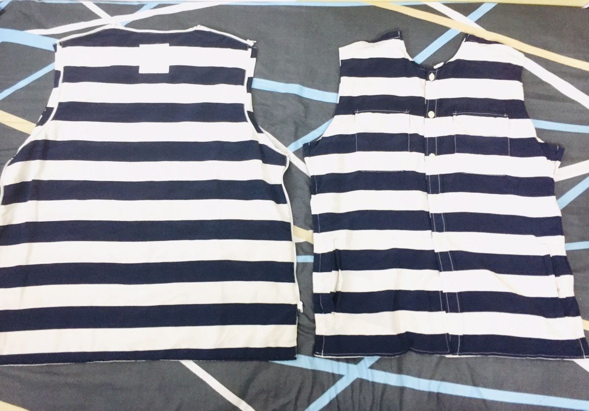 Undercover AW1999 Ambivalence Small Parts boader stripe jacket Size US L / EU 52-54 / 3 - 4 Thumbnail