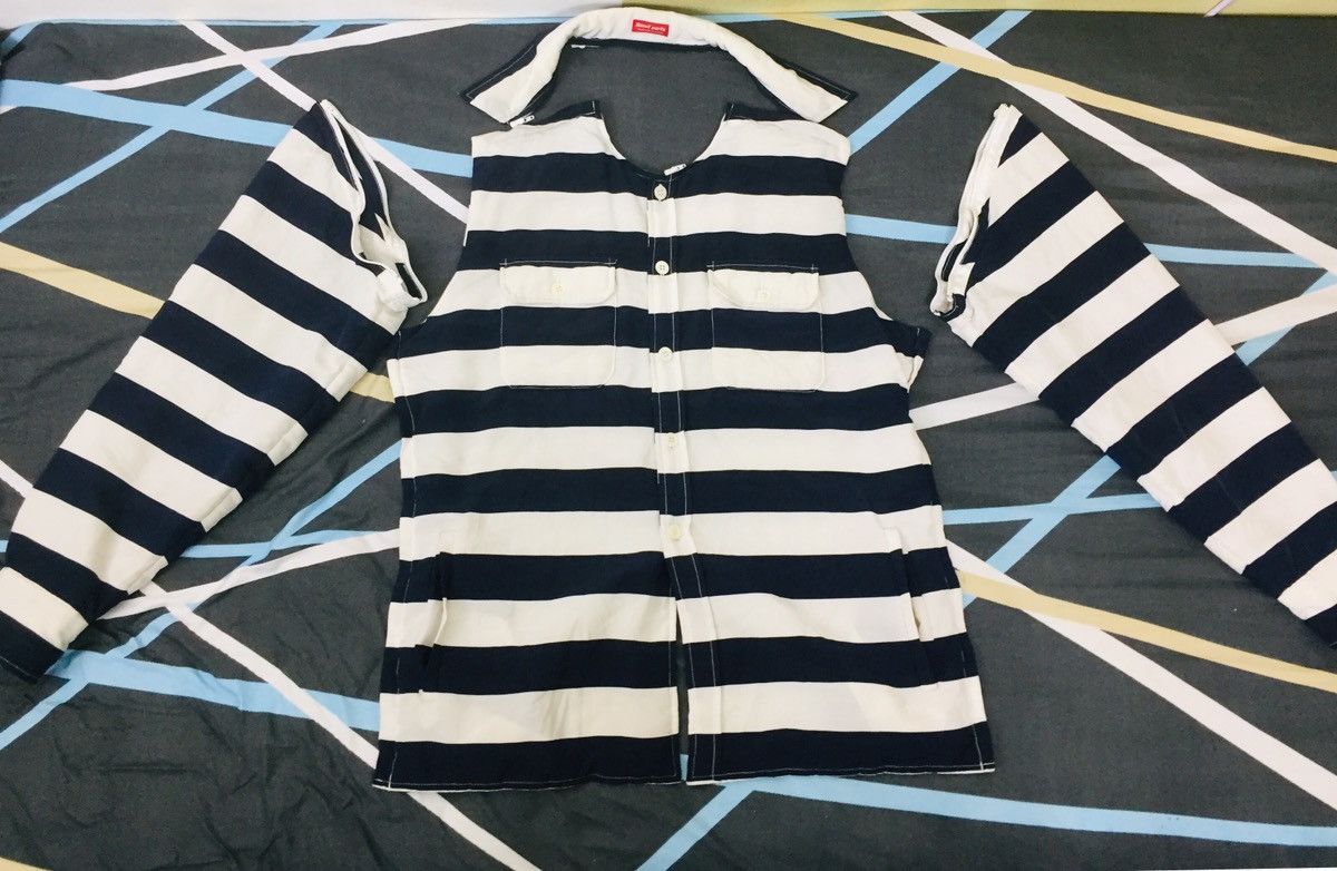 Undercover AW1999 Ambivalence Small Parts boader stripe jacket Size US L / EU 52-54 / 3 - 3 Thumbnail