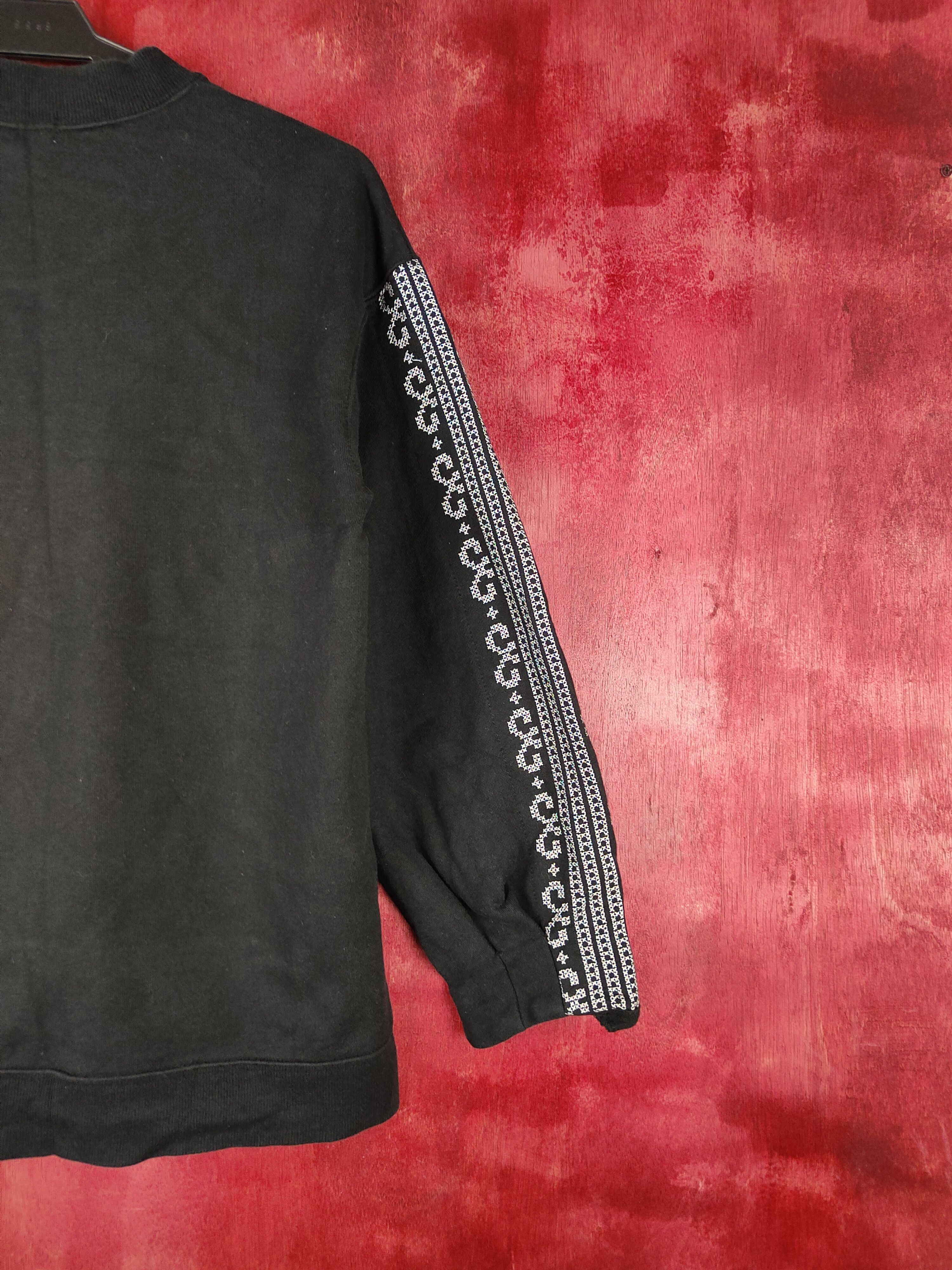 Japanese Brand Lepsim Black Sweatshirt art sleeve japan #S598 Size M / US 6-8 / IT 42-44 - 9 Thumbnail