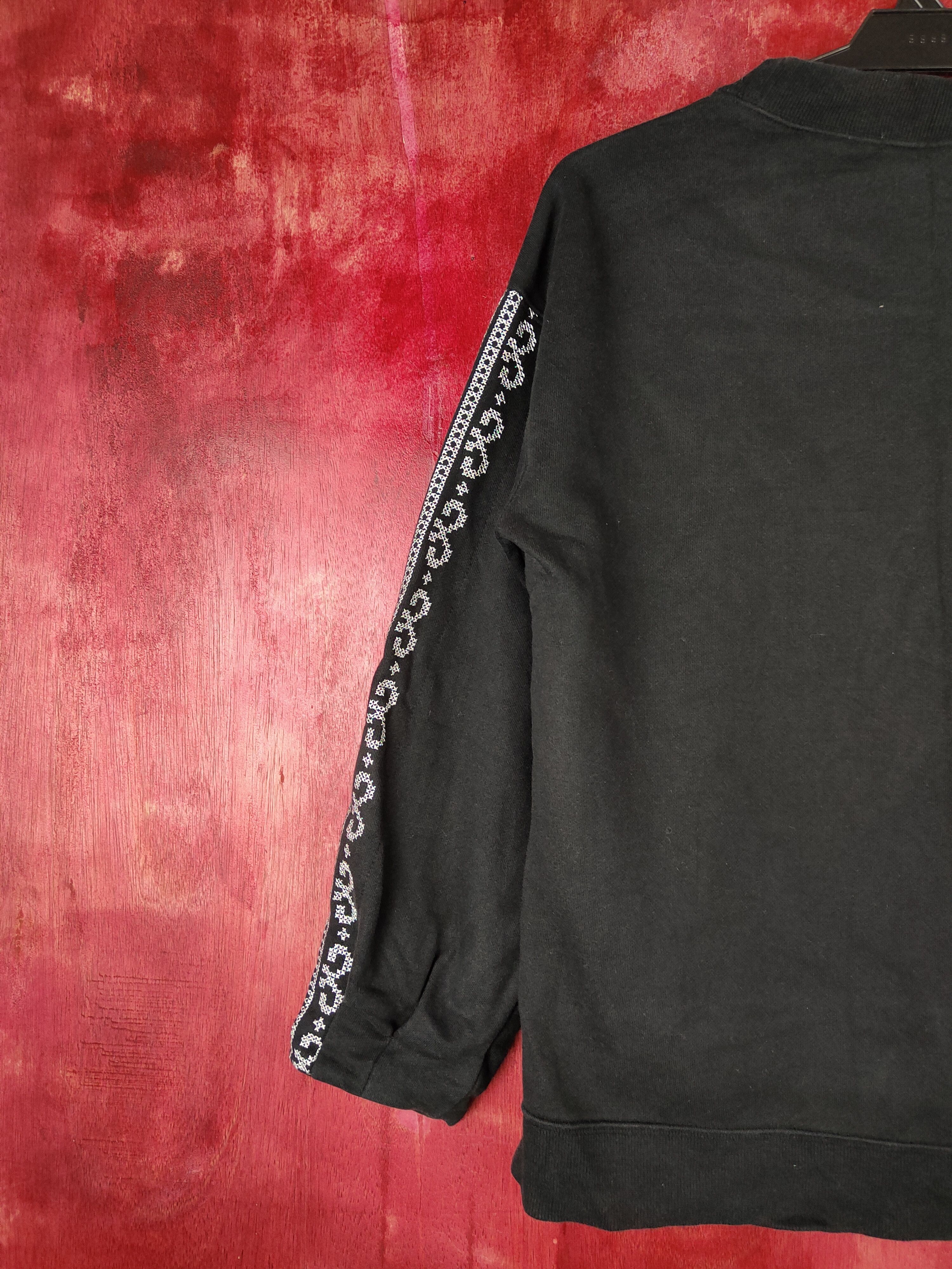 Japanese Brand Lepsim Black Sweatshirt art sleeve japan #S598 Size M / US 6-8 / IT 42-44 - 8 Thumbnail