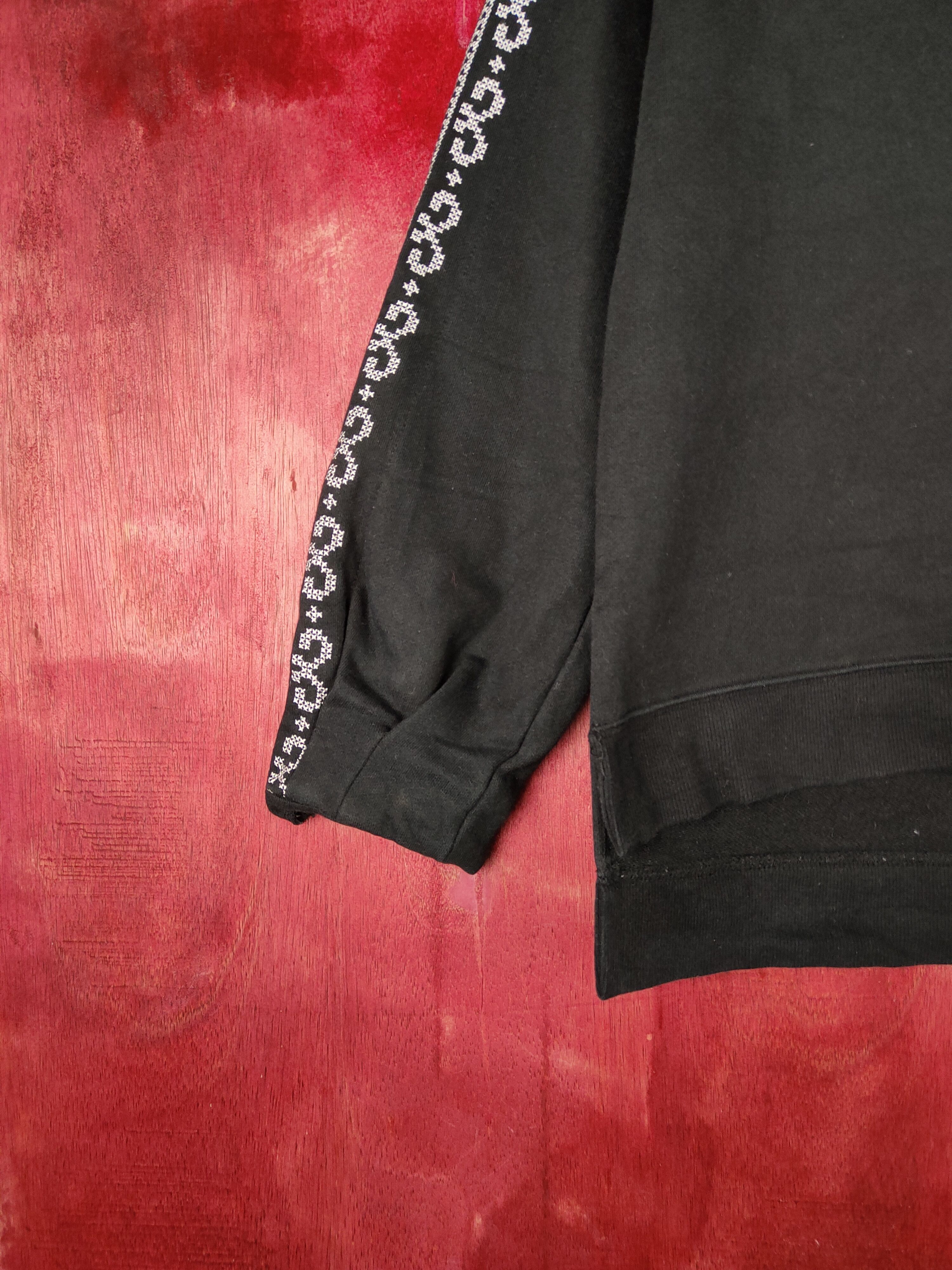 Japanese Brand Lepsim Black Sweatshirt art sleeve japan #S598 Size M / US 6-8 / IT 42-44 - 4 Thumbnail