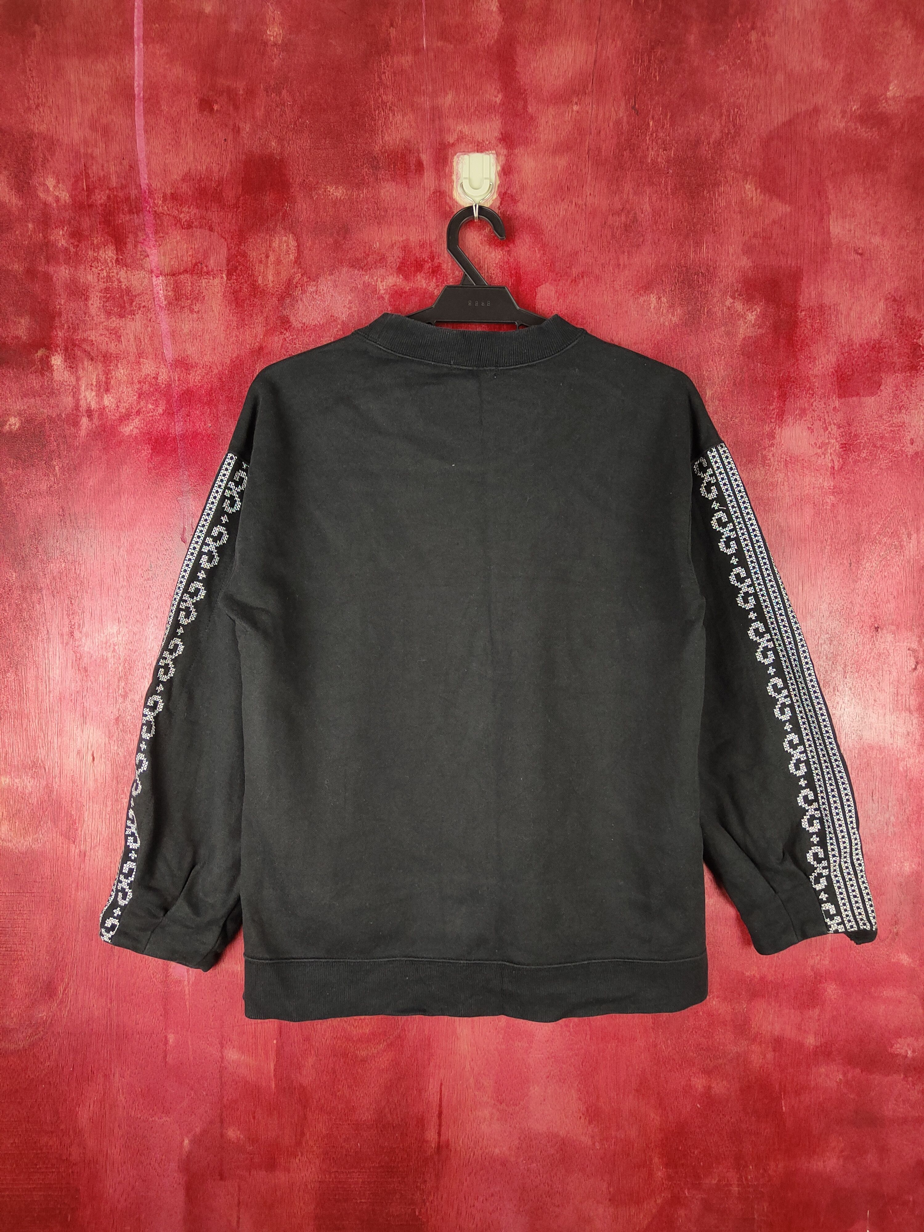 Japanese Brand Lepsim Black Sweatshirt art sleeve japan #S598 Size M / US 6-8 / IT 42-44 - 7 Thumbnail