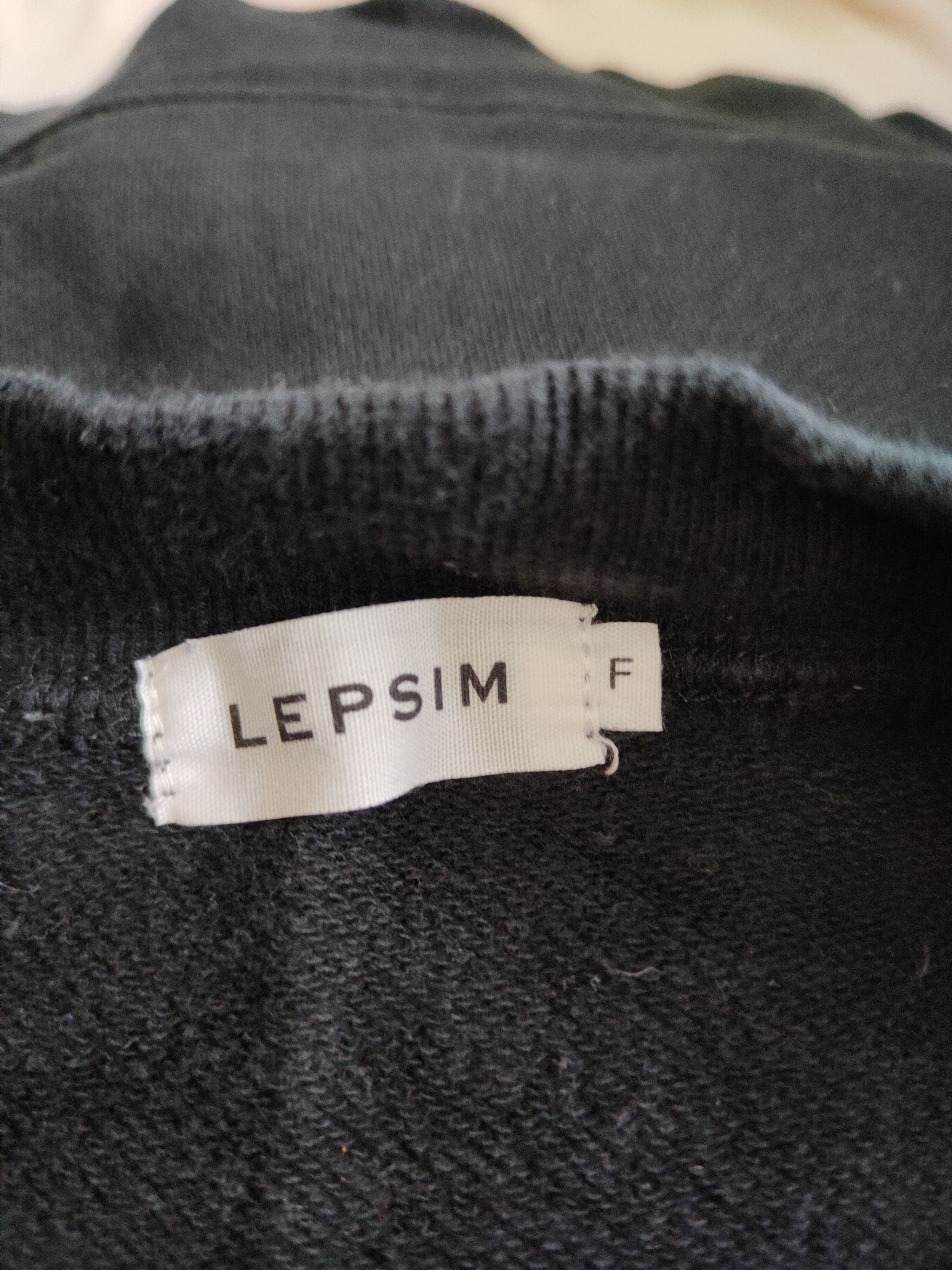 Japanese Brand Lepsim Black Sweatshirt art sleeve japan #S598 Size M / US 6-8 / IT 42-44 - 11 Thumbnail