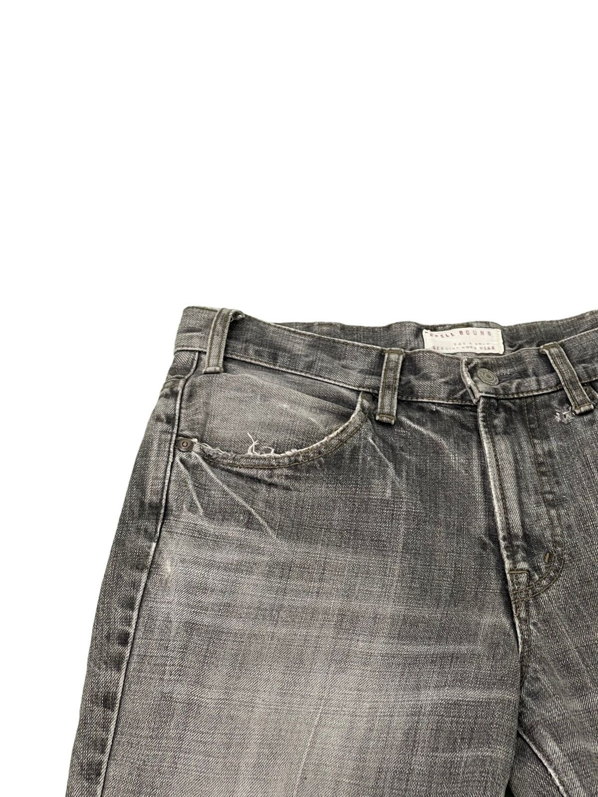 Japanese Brand Flare Jeans Spellbound Japan Distress Denim Boot Cut 5🟦1 Size US 32 / EU 48 - 9 Thumbnail