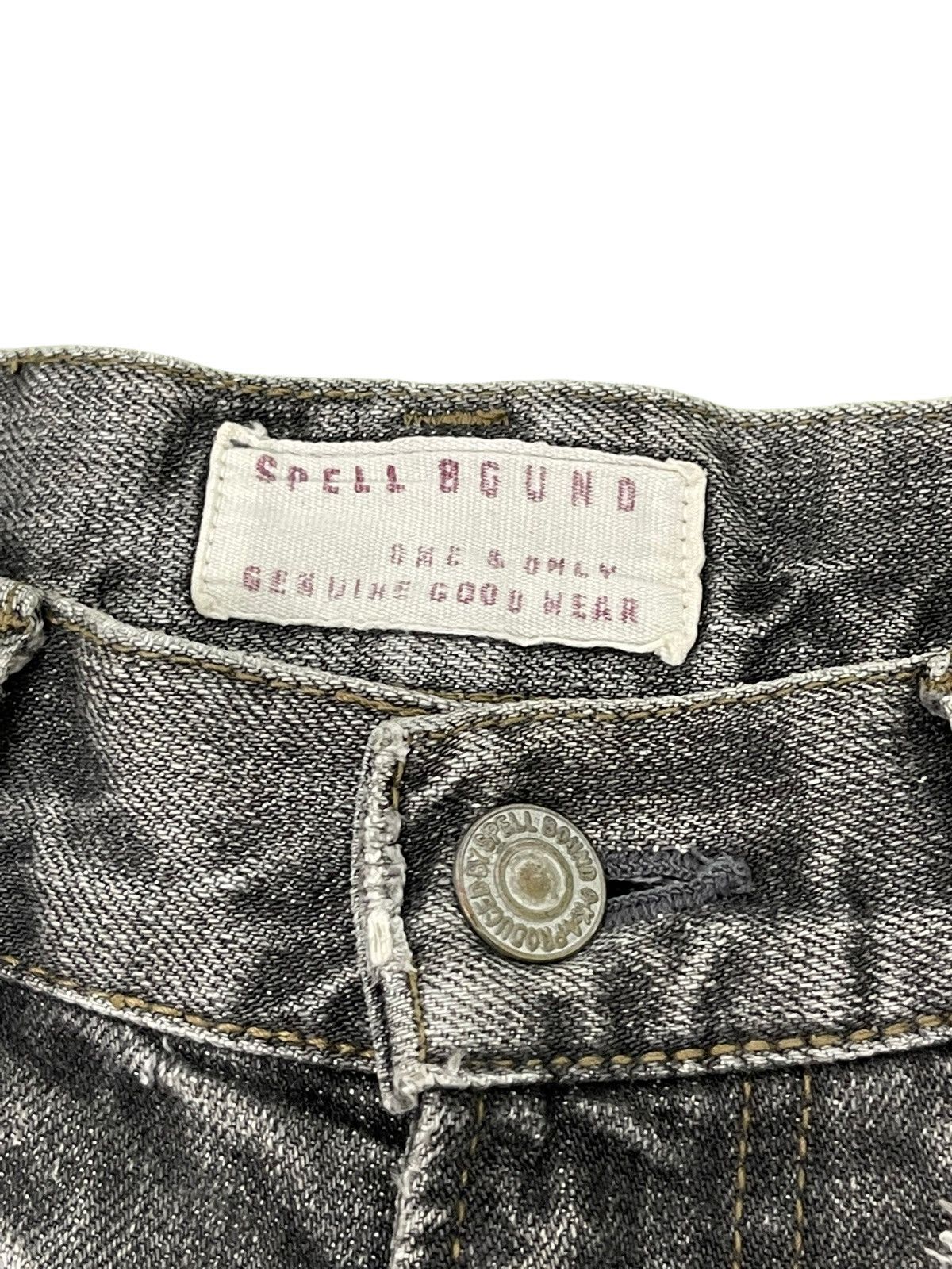 Japanese Brand Flare Jeans Spellbound Japan Distress Denim Boot Cut 5🟦1 Size US 32 / EU 48 - 11 Thumbnail