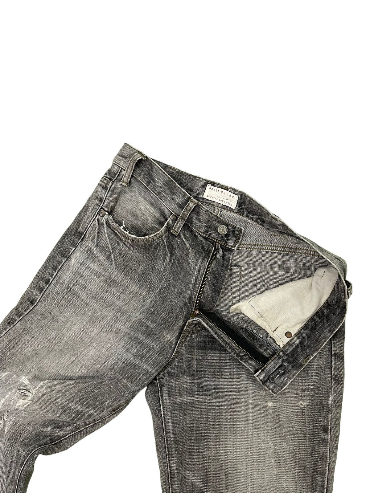 Japanese Brand Flare Jeans Spellbound Japan Distress Denim Boot Cut 5🟦1 Size US 32 / EU 48 - 12 Thumbnail