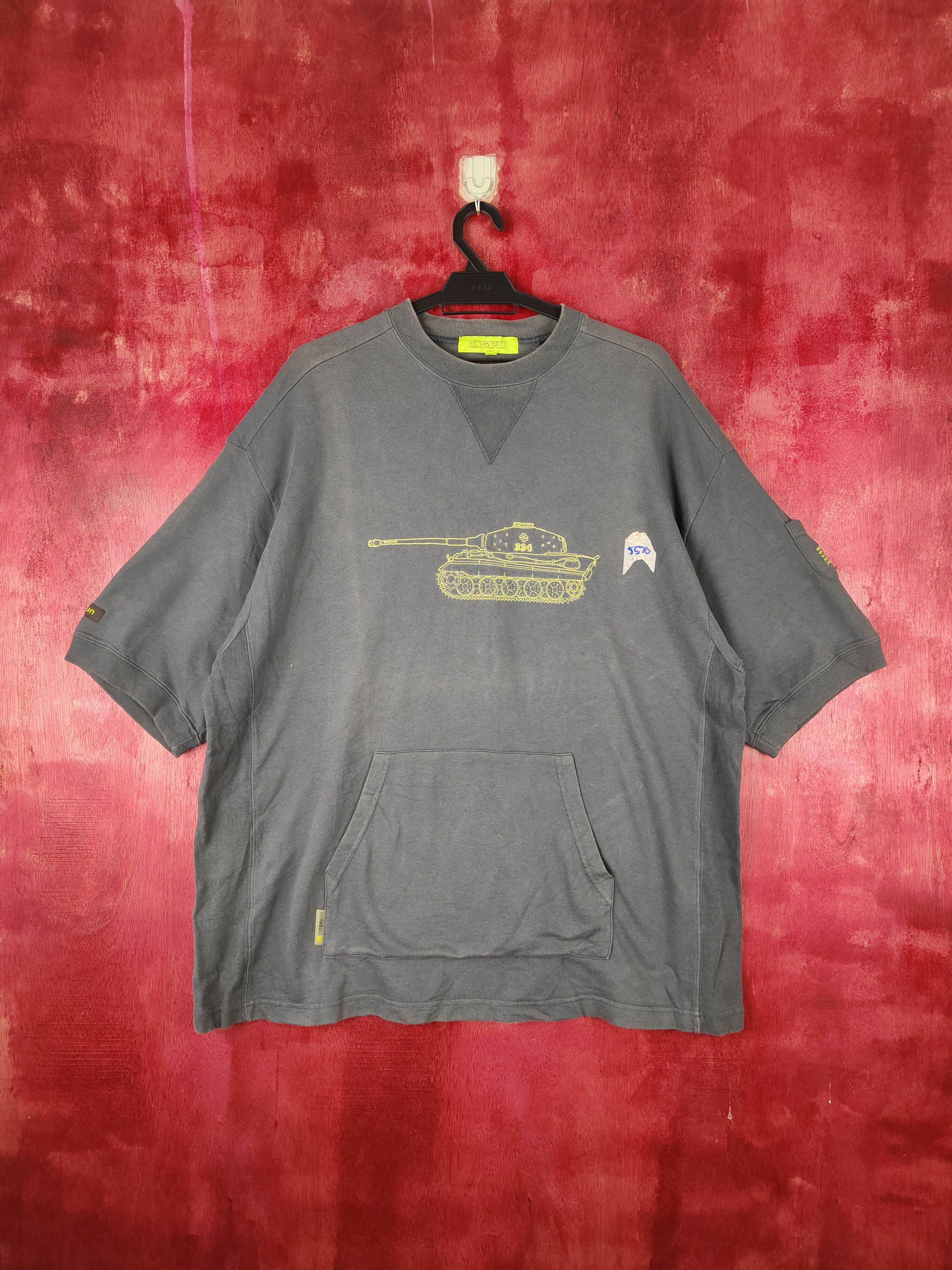 Japanese Brand × Ringspun Ringspun tank vintage Dark Gray sweatshirt #S597 Size US M / EU 48-50 / 2 - 1 Thumbnail
