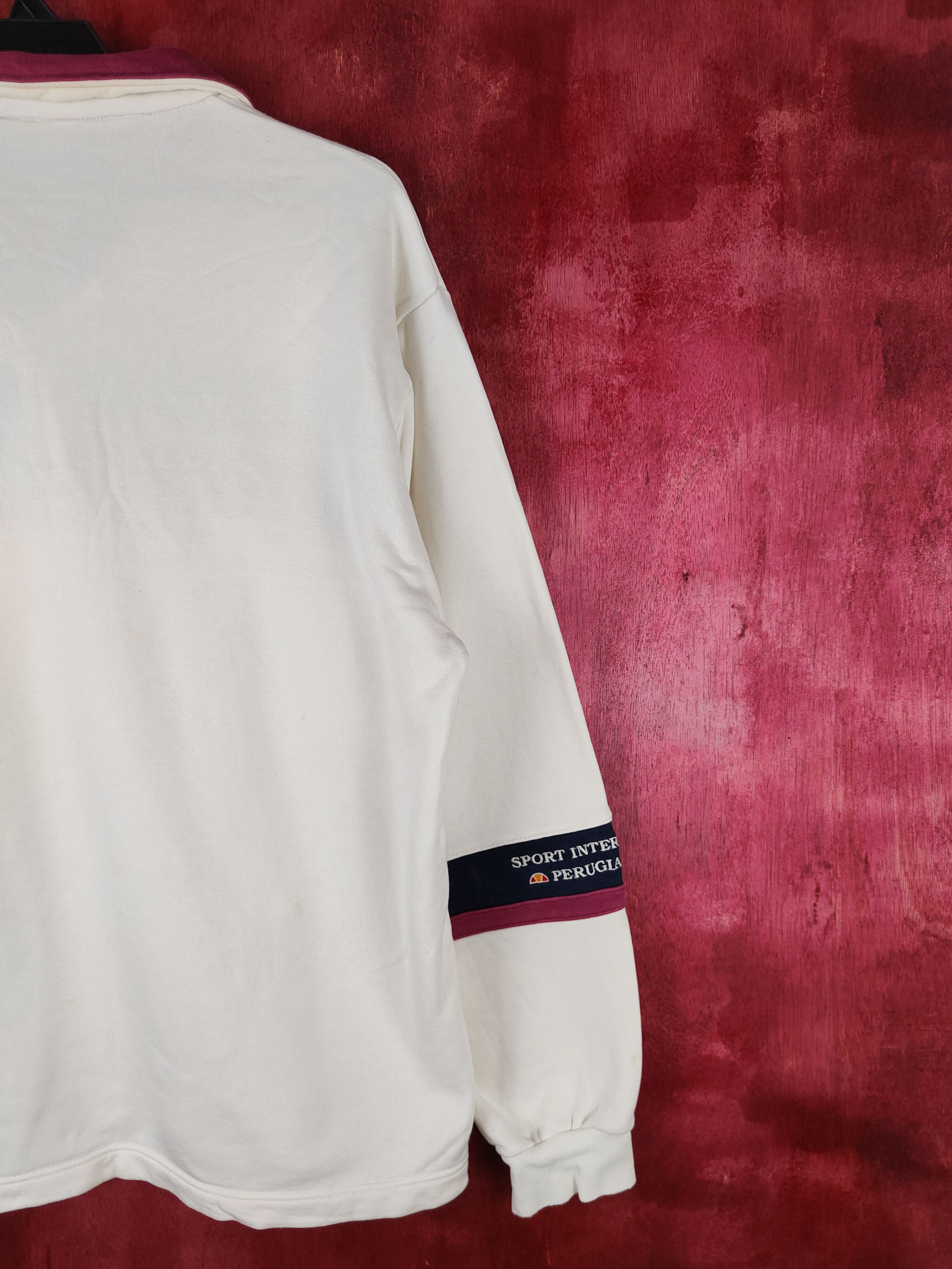 Ellesse Ellesse Ivory vintage japan sweatshirt #S599 Size US L / EU 52-54 / 3 - 12 Thumbnail