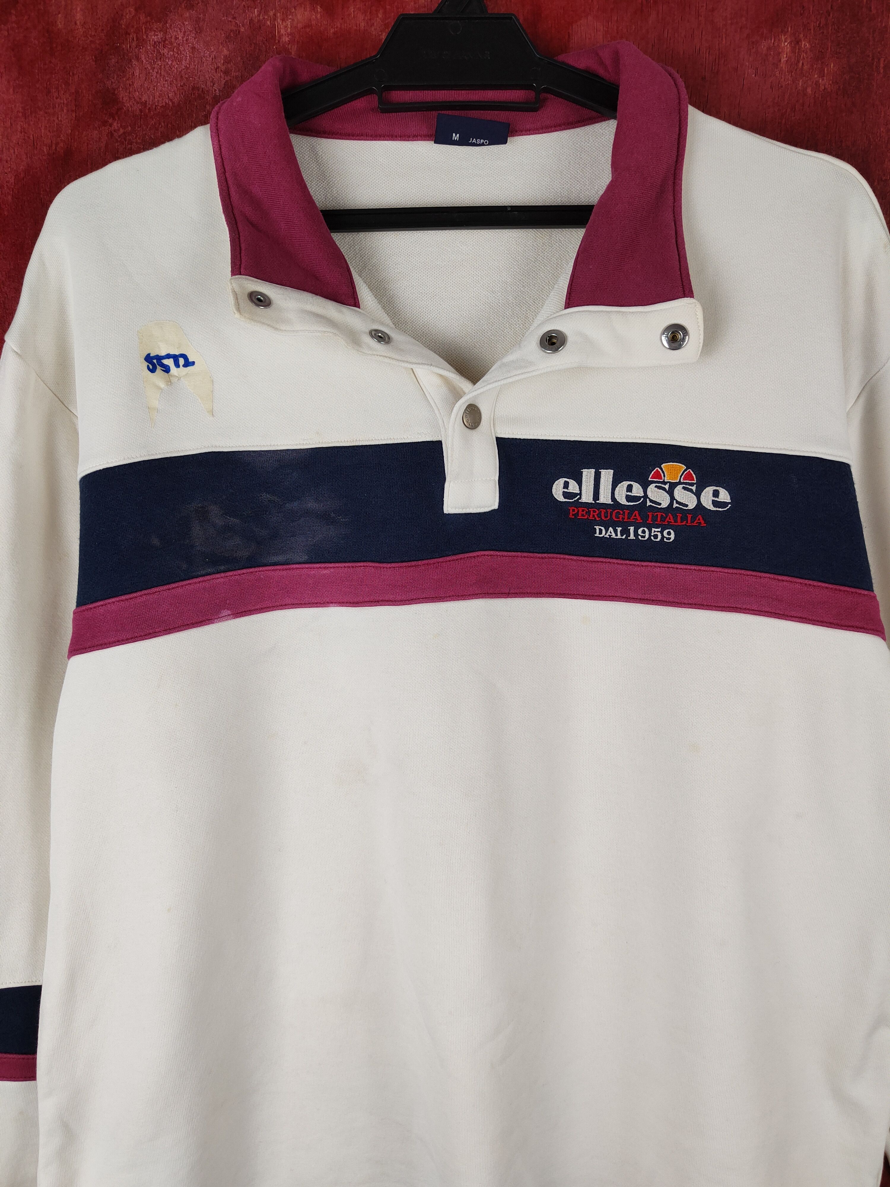 Ellesse Ellesse Ivory vintage japan sweatshirt #S599 Size US L / EU 52-54 / 3 - 2 Thumbnail