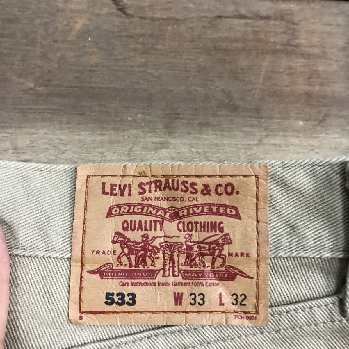 Levi's 533 Levis Strauss Brown Denim Jeans Pants #4628 Size US 32 / EU 48 - 14 Thumbnail