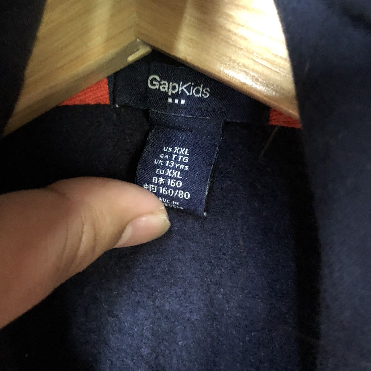 Gap Gap kids Dark Blue Hoodie sweatshirt #5606 Size S / US 4 / IT 40 - 8 Thumbnail
