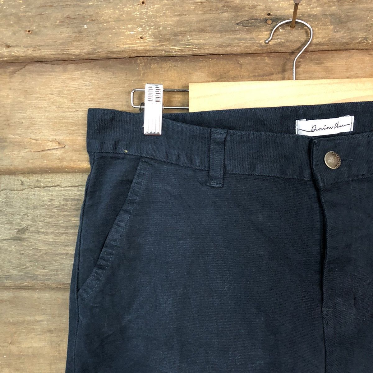 Japanese Brand Denim Place Dark Blue Cargo Pants #5684 Size US 33 - 4 Thumbnail