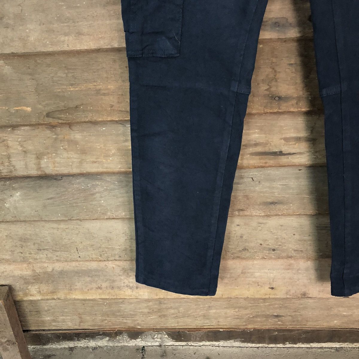 Japanese Brand Denim Place Dark Blue Cargo Pants #5684 Size US 33 - 8 Thumbnail