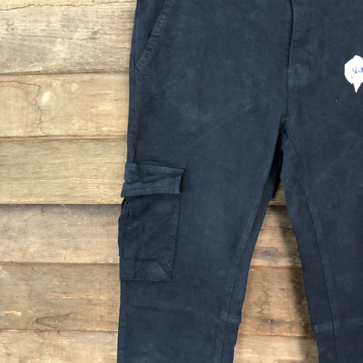 Japanese Brand Denim Place Dark Blue Cargo Pants #5684 Size US 33 - 6 Thumbnail