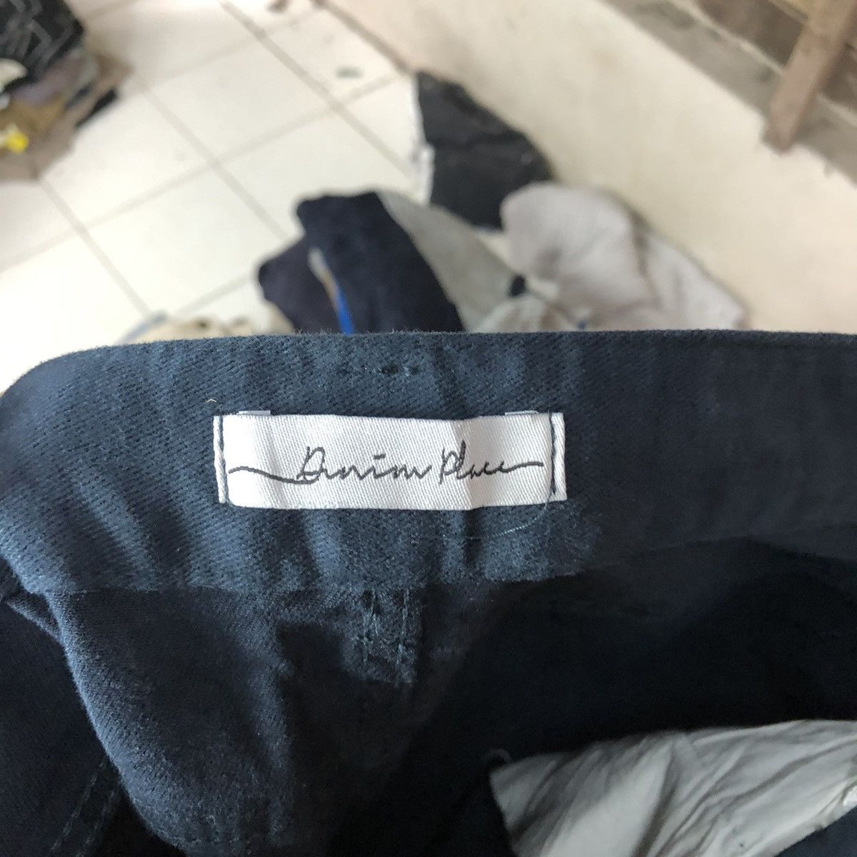 Japanese Brand Denim Place Dark Blue Cargo Pants #5684 Size US 33 - 16 Thumbnail