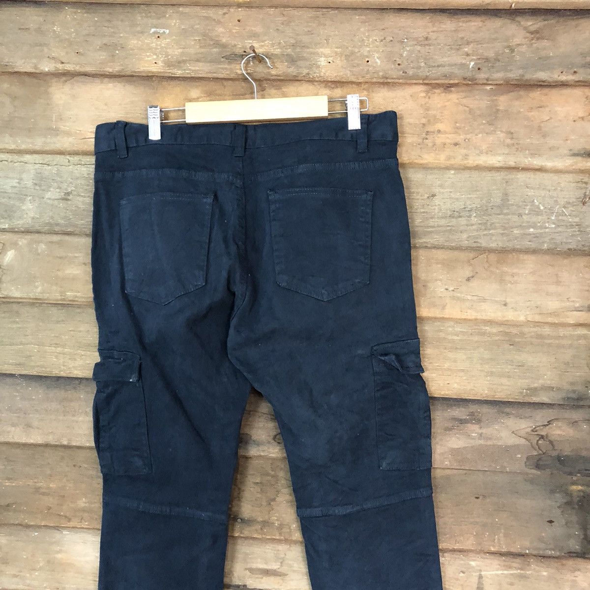 Japanese Brand Denim Place Dark Blue Cargo Pants #5684 Size US 33 - 12 Thumbnail