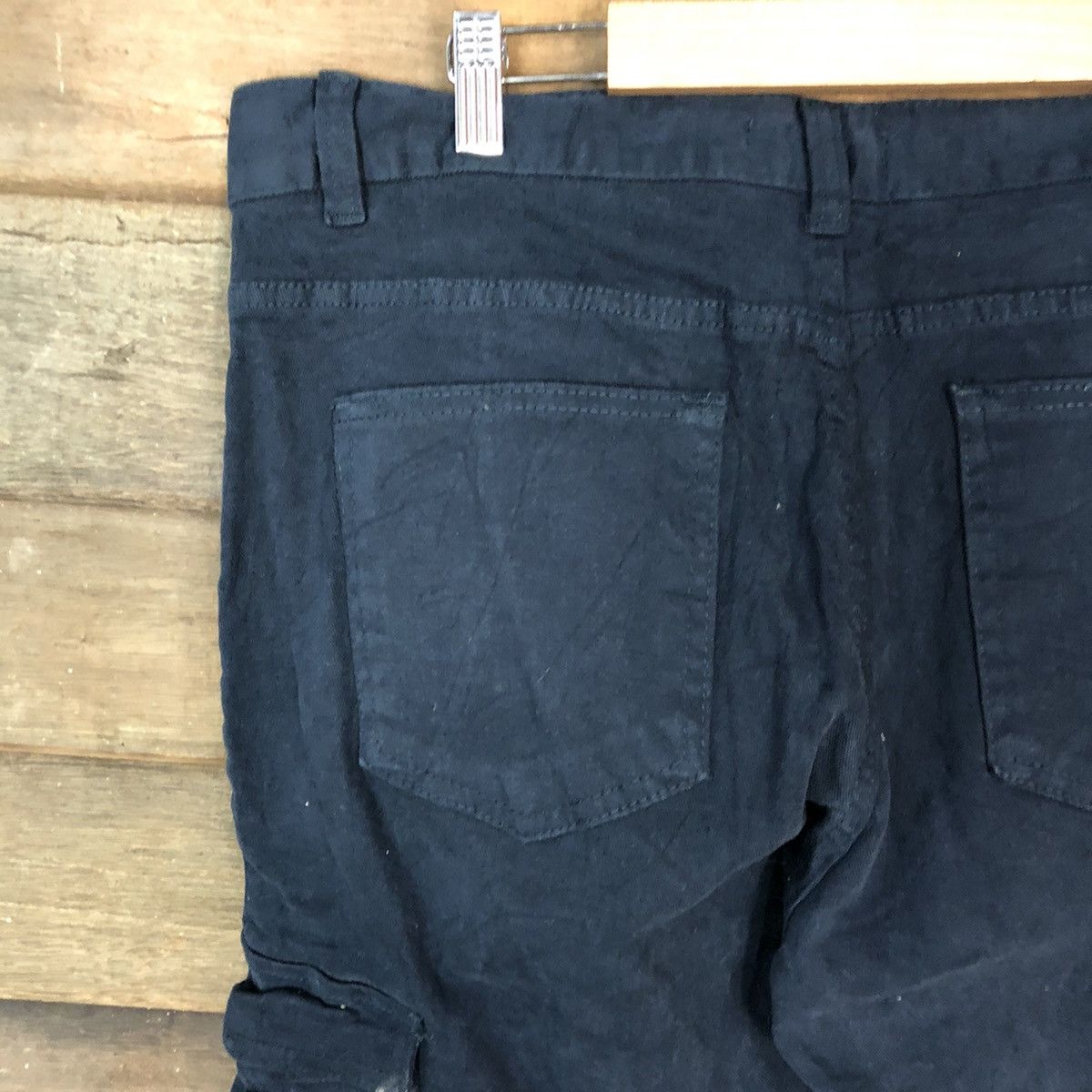 Japanese Brand Denim Place Dark Blue Cargo Pants #5684 Size US 33 - 14 Thumbnail