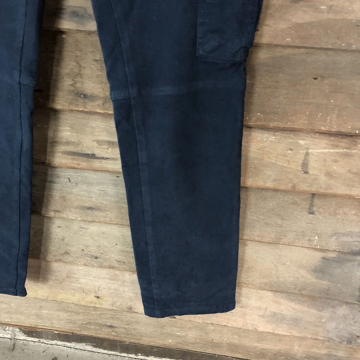 Japanese Brand Denim Place Dark Blue Cargo Pants #5684 Size US 33 - 9 Thumbnail