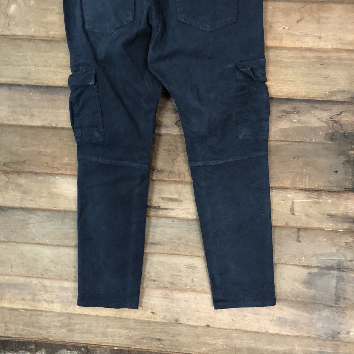 Japanese Brand Denim Place Dark Blue Cargo Pants #5684 Size US 33 - 13 Thumbnail