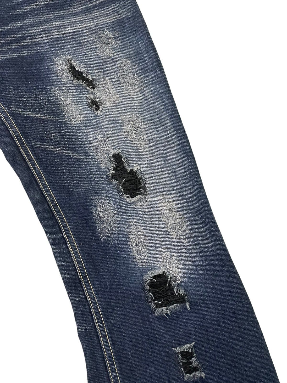 Japanese Brand Flare Jeans Pinball Distress Denim Boot Cut 5🟦0 Size US 30 / EU 46 - 7 Thumbnail