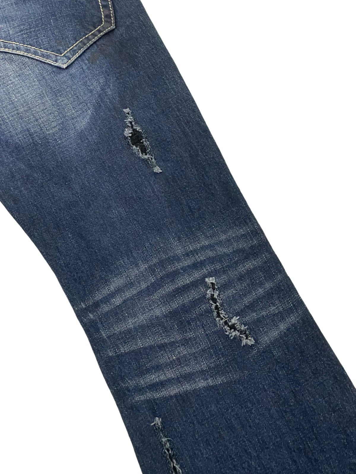 Japanese Brand Flare Jeans Pinball Distress Denim Boot Cut 5🟦0 Size US 30 / EU 46 - 18 Thumbnail