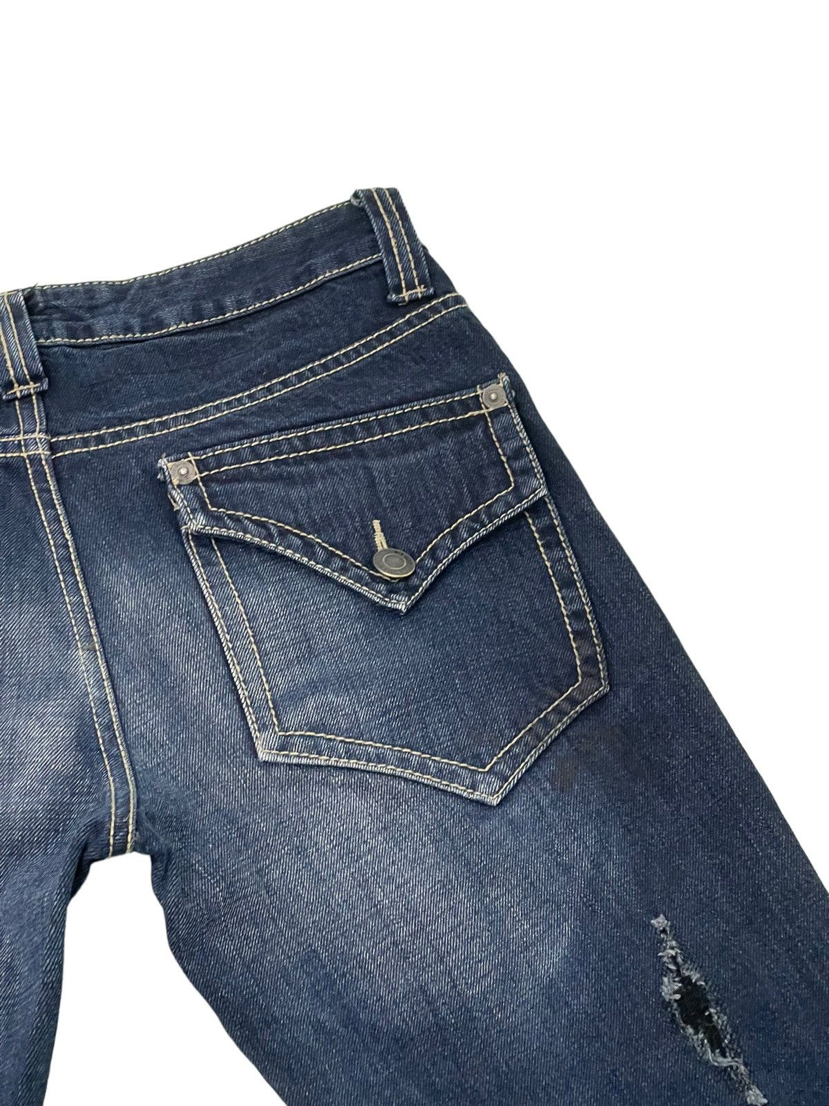 Japanese Brand Flare Jeans Pinball Distress Denim Boot Cut 5🟦0 Size US 30 / EU 46 - 20 Thumbnail