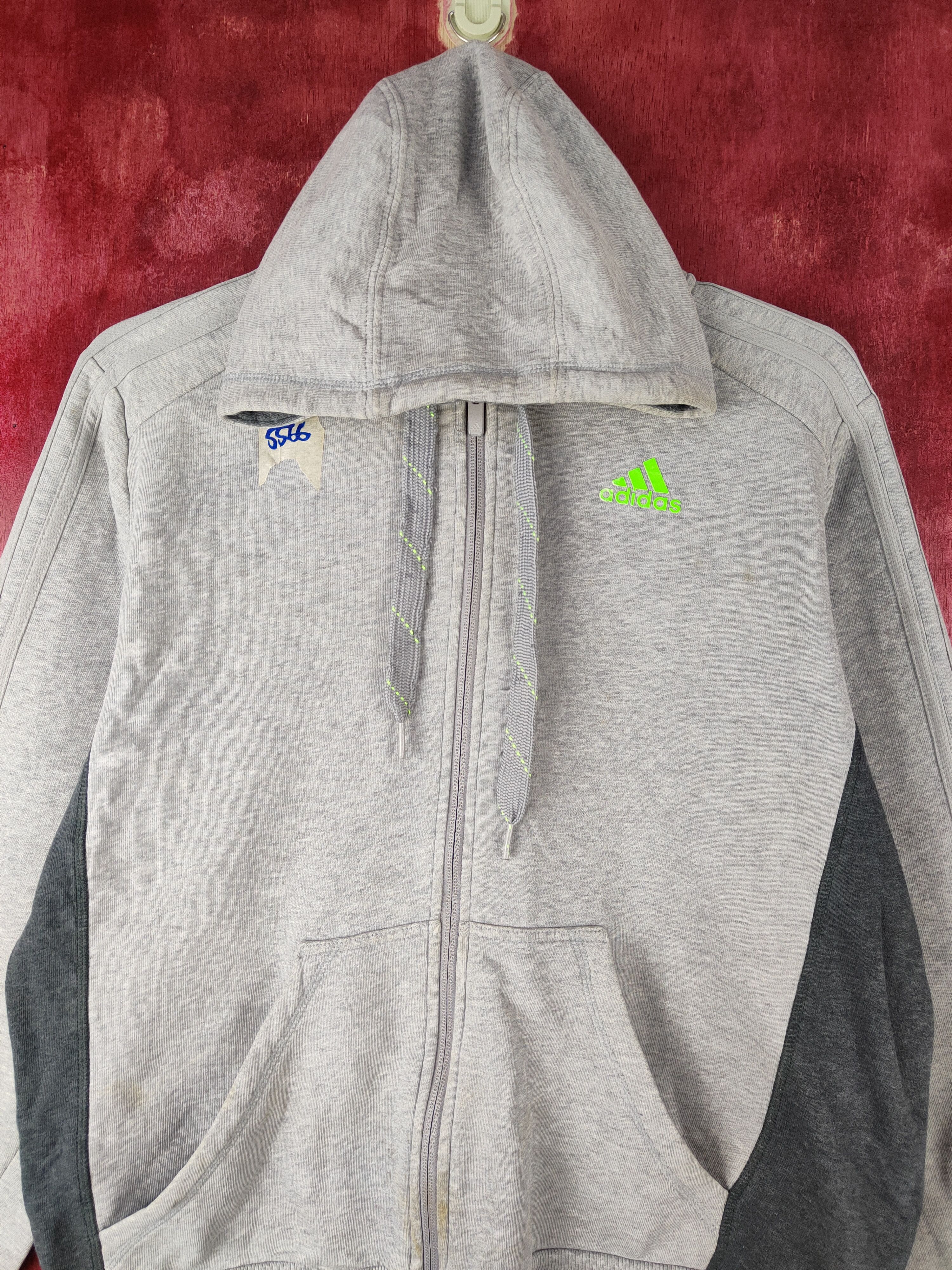 Adidas Adidas Gray Hoodie Sweater sportwear #S595 Size US L / EU 52-54 / 3 - 2 Thumbnail
