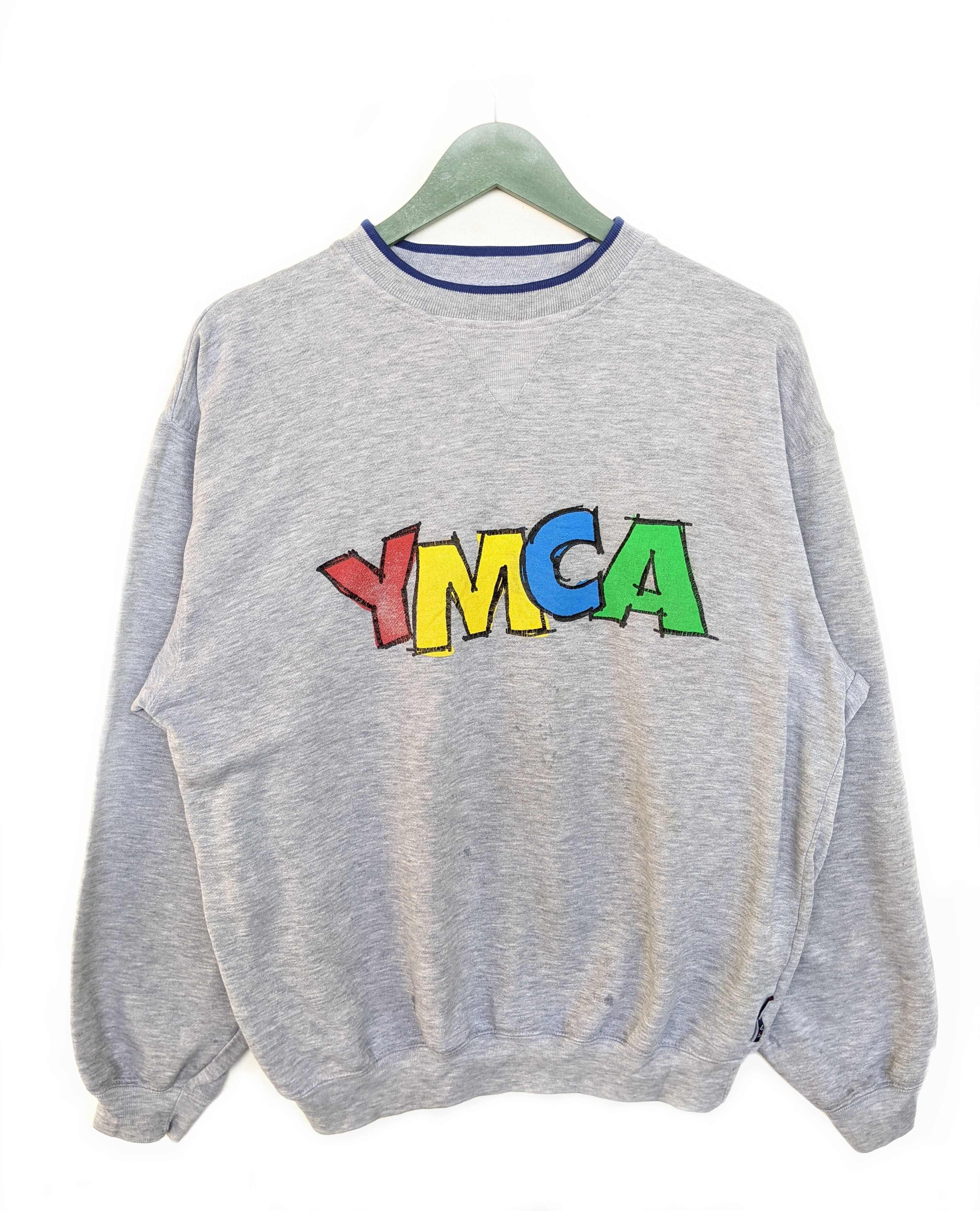 Vintage Vintage 90s YMCA Sweatshirt/Size M Size US M / EU 48-50 / 2 - 1 Thumbnail