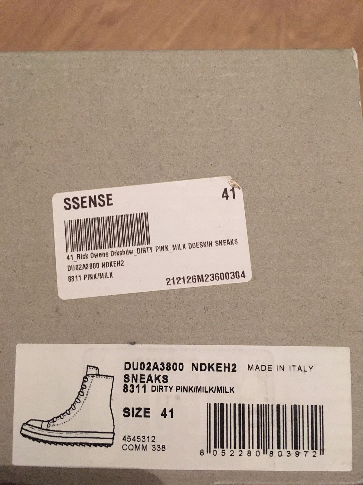 Rick Owens NEW 💦 PINK RAMONES HIGH GETHSEMANE ASAP CARTI TRAVIS sz. 41 Size US 8 / EU 41 - 10 Thumbnail