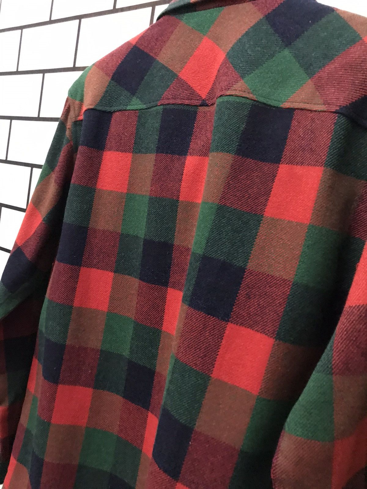 Flannel × Japanese Brand × Vintage Vintage 90’s Daiwa Wool flannel Shirt Size US M / EU 48-50 / 2 - 9 Thumbnail