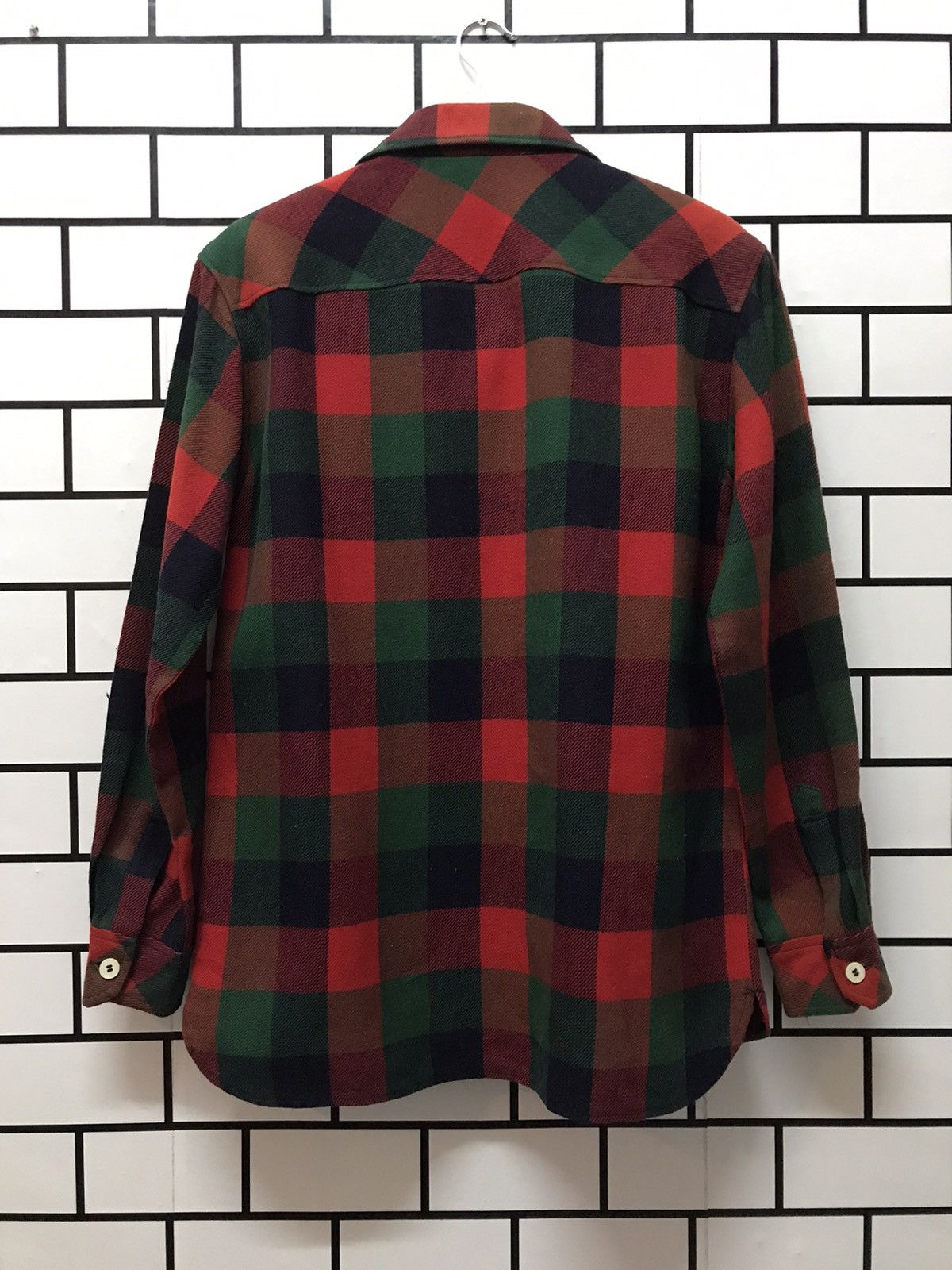 Flannel × Japanese Brand × Vintage Vintage 90’s Daiwa Wool flannel Shirt Size US M / EU 48-50 / 2 - 8 Thumbnail