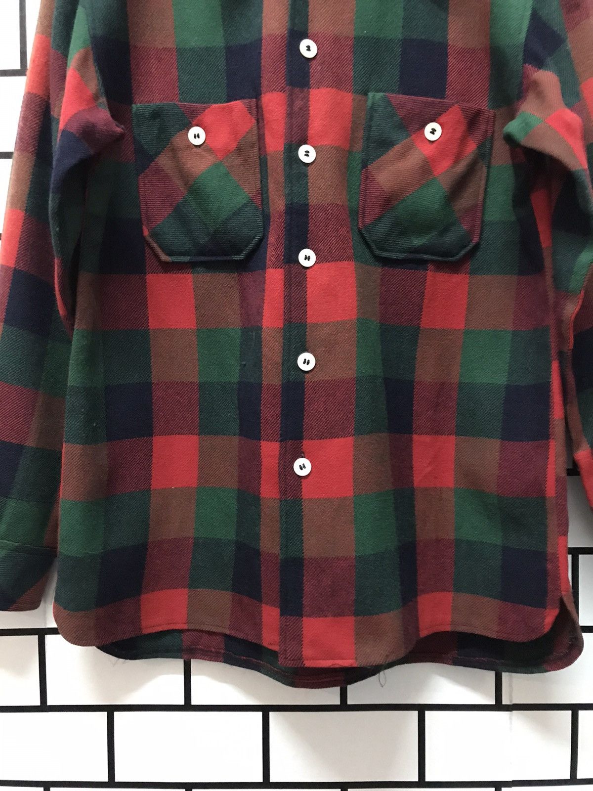 Flannel × Japanese Brand × Vintage Vintage 90’s Daiwa Wool flannel Shirt Size US M / EU 48-50 / 2 - 5 Thumbnail