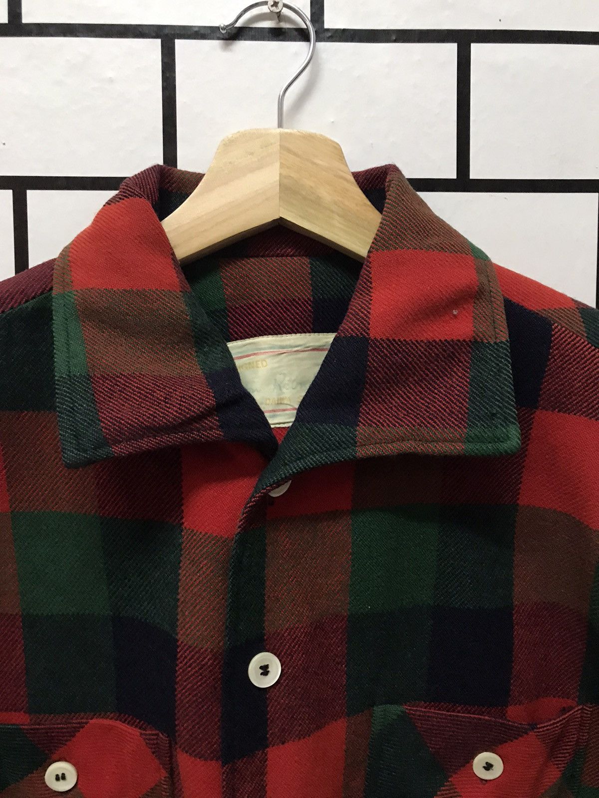 Flannel × Japanese Brand × Vintage Vintage 90’s Daiwa Wool flannel Shirt Size US M / EU 48-50 / 2 - 10 Thumbnail