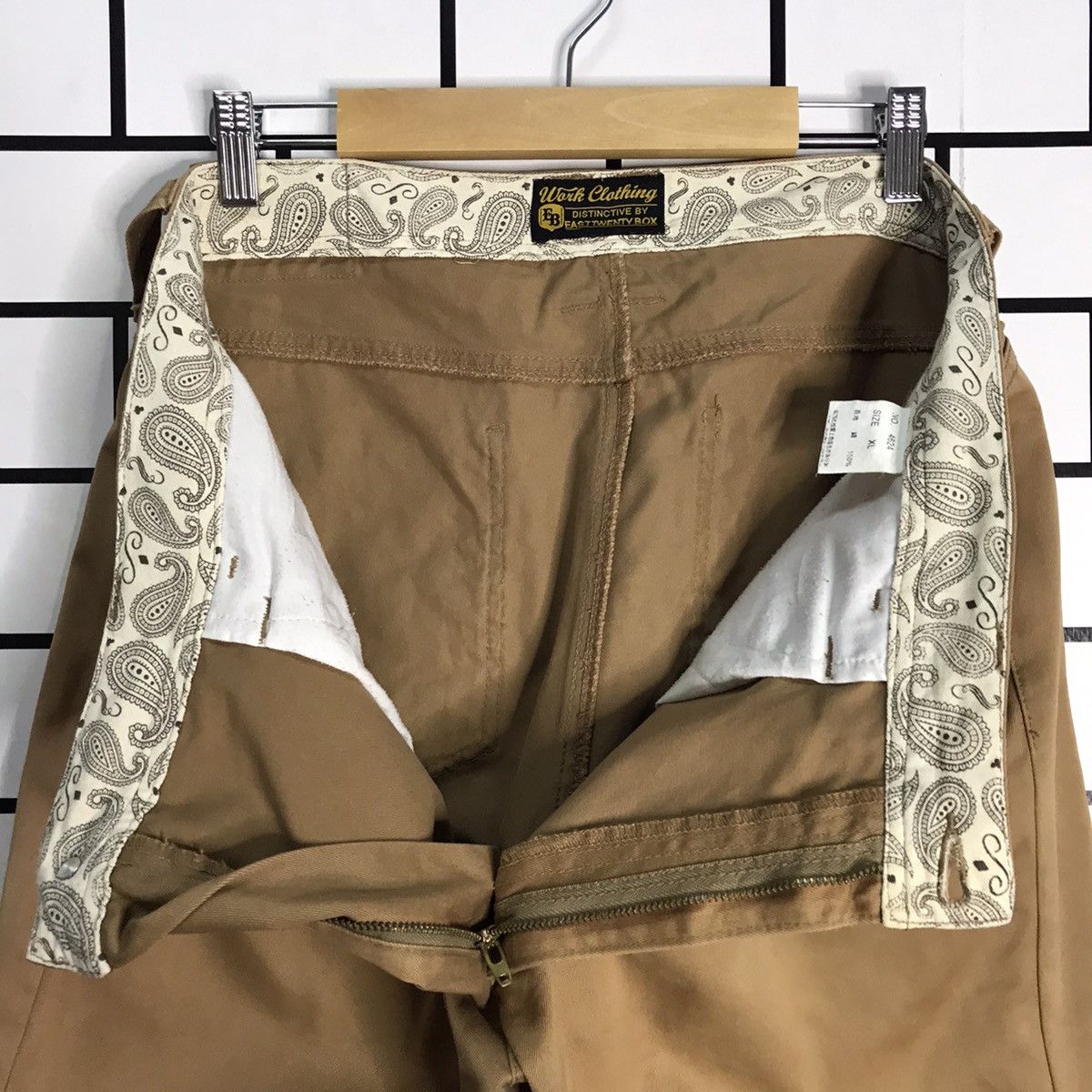 Japanese Brand East tweenty box Japan Embroidery skulls Workwear Pants Size US 35 - 13 Thumbnail