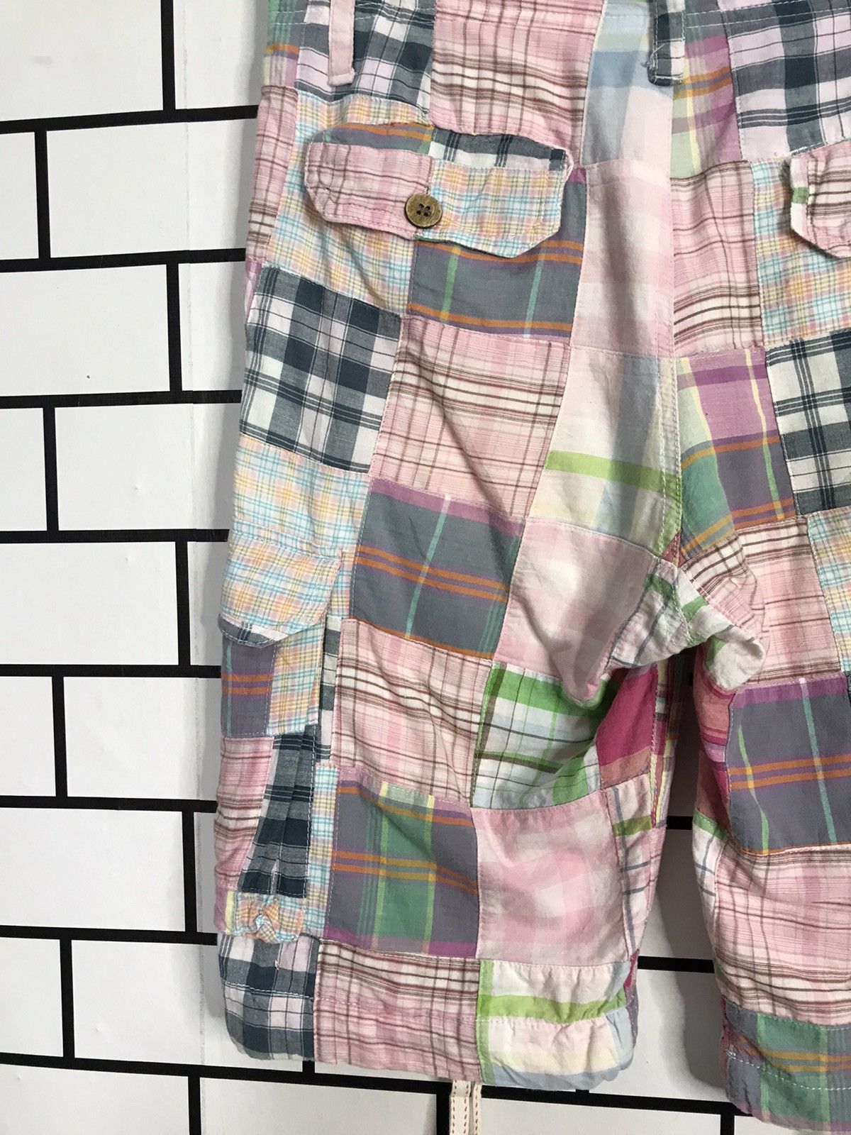 Designer × Japanese Brand Point Loma Japan Reconstructed Patchwork Cargo Shorts Pants Size US 32 / EU 48 - 10 Thumbnail