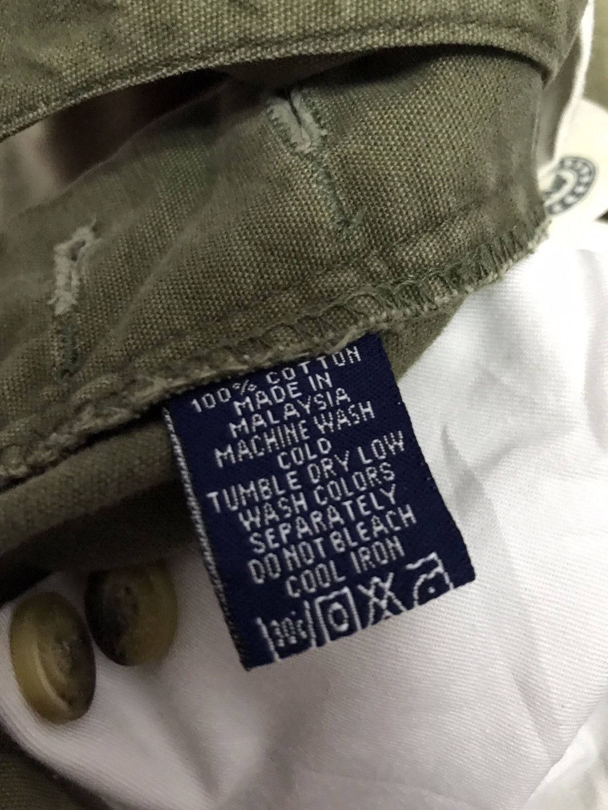 Karl Kani × Vintage Vintage Kani Faded Olive Cargos Big Pocket Baggy Loose Fit Size US 34 / EU 50 - 14 Thumbnail