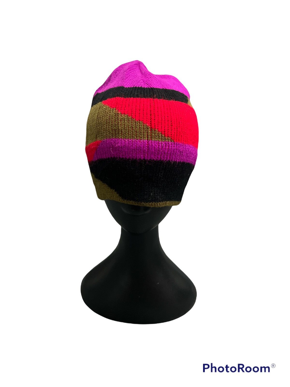 Cross Colours × Vintage Super Sick🔥RARE🔥Vintage Clour Block Beanie Hat Size ONE SIZE - 3 Thumbnail