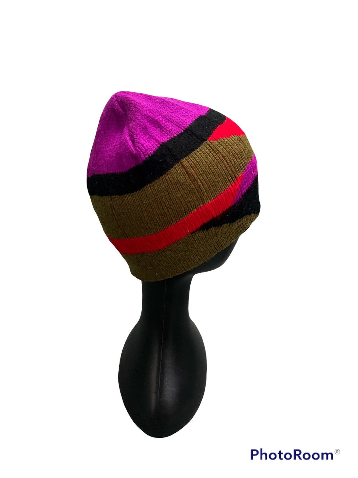 Cross Colours × Vintage Super Sick🔥RARE🔥Vintage Clour Block Beanie Hat Size ONE SIZE - 4 Thumbnail