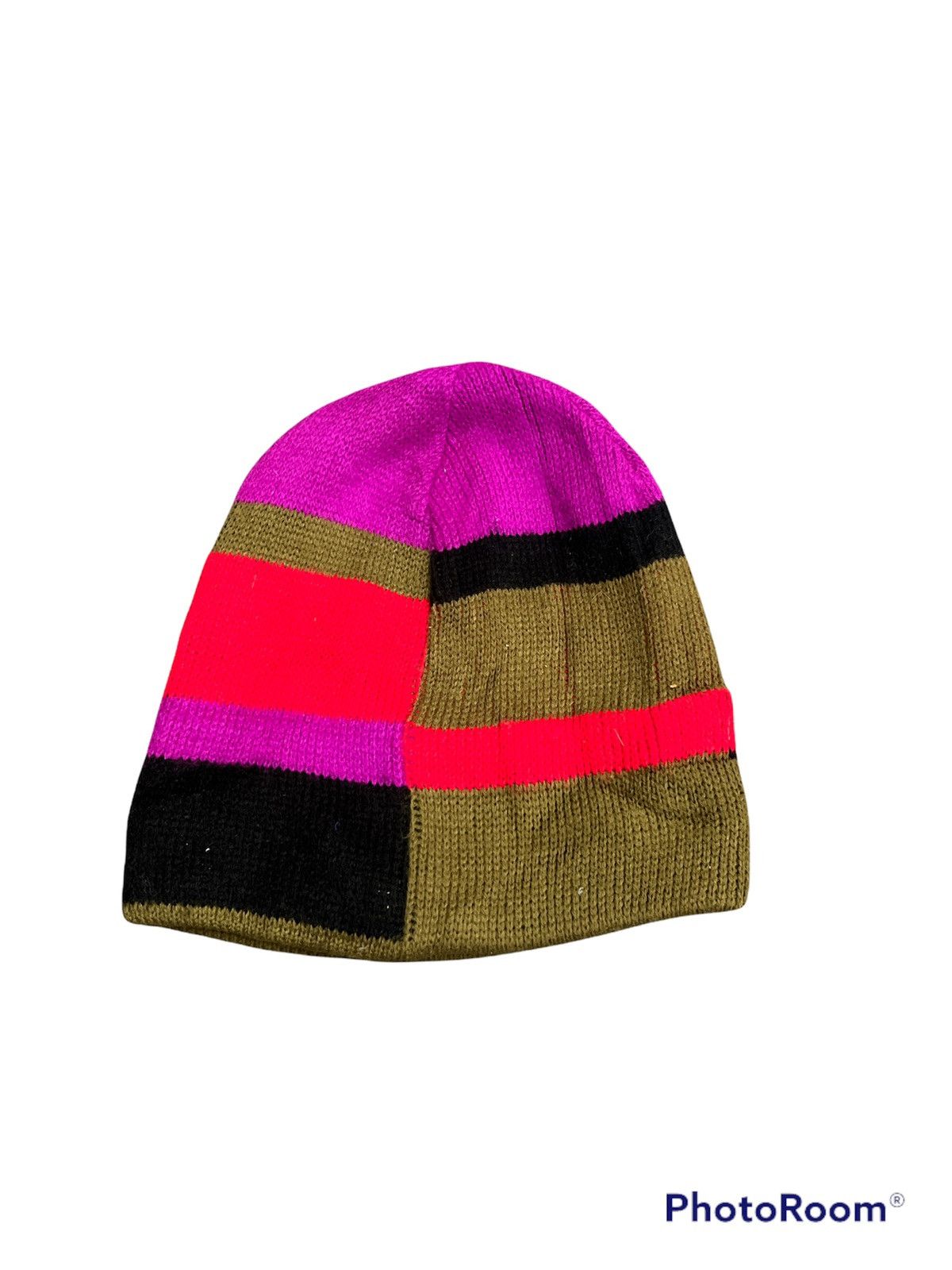 Cross Colours × Vintage Super Sick🔥RARE🔥Vintage Clour Block Beanie Hat Size ONE SIZE - 2 Thumbnail