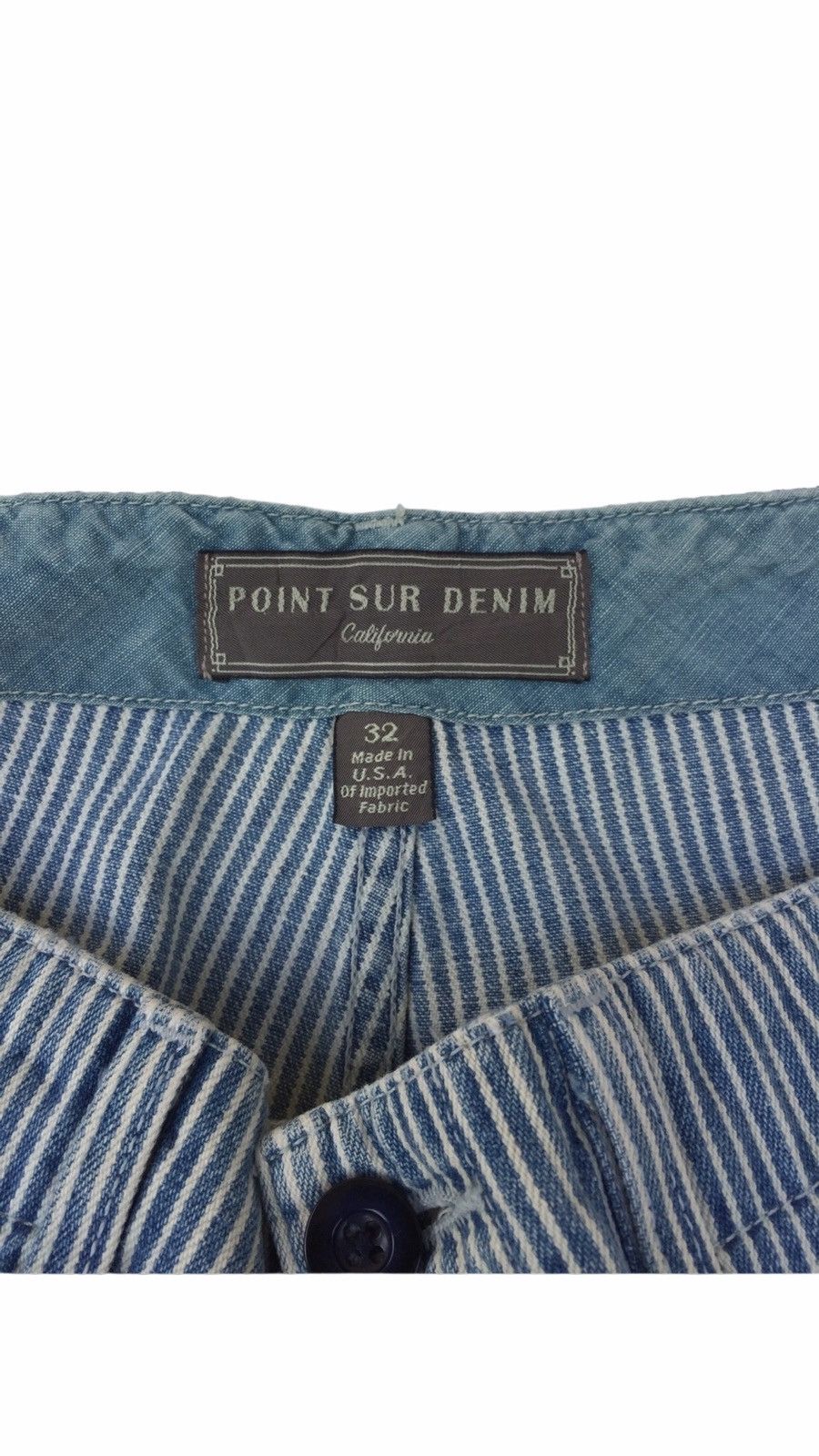 Designer Point Sur Denim Hickory Cafe Racer Workwear Trouser Pants Size US 38 / EU 54 - 5 Thumbnail